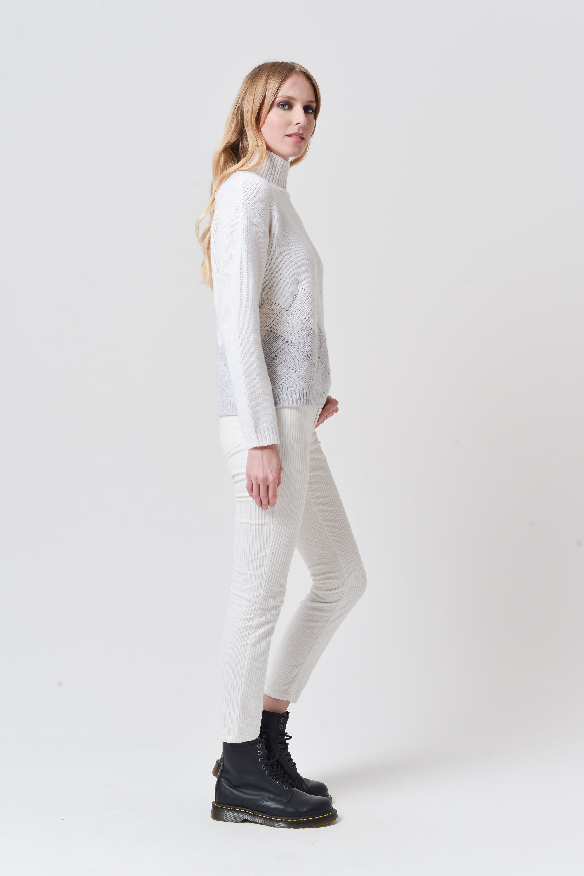 Welf High Neck Sweater - Granite