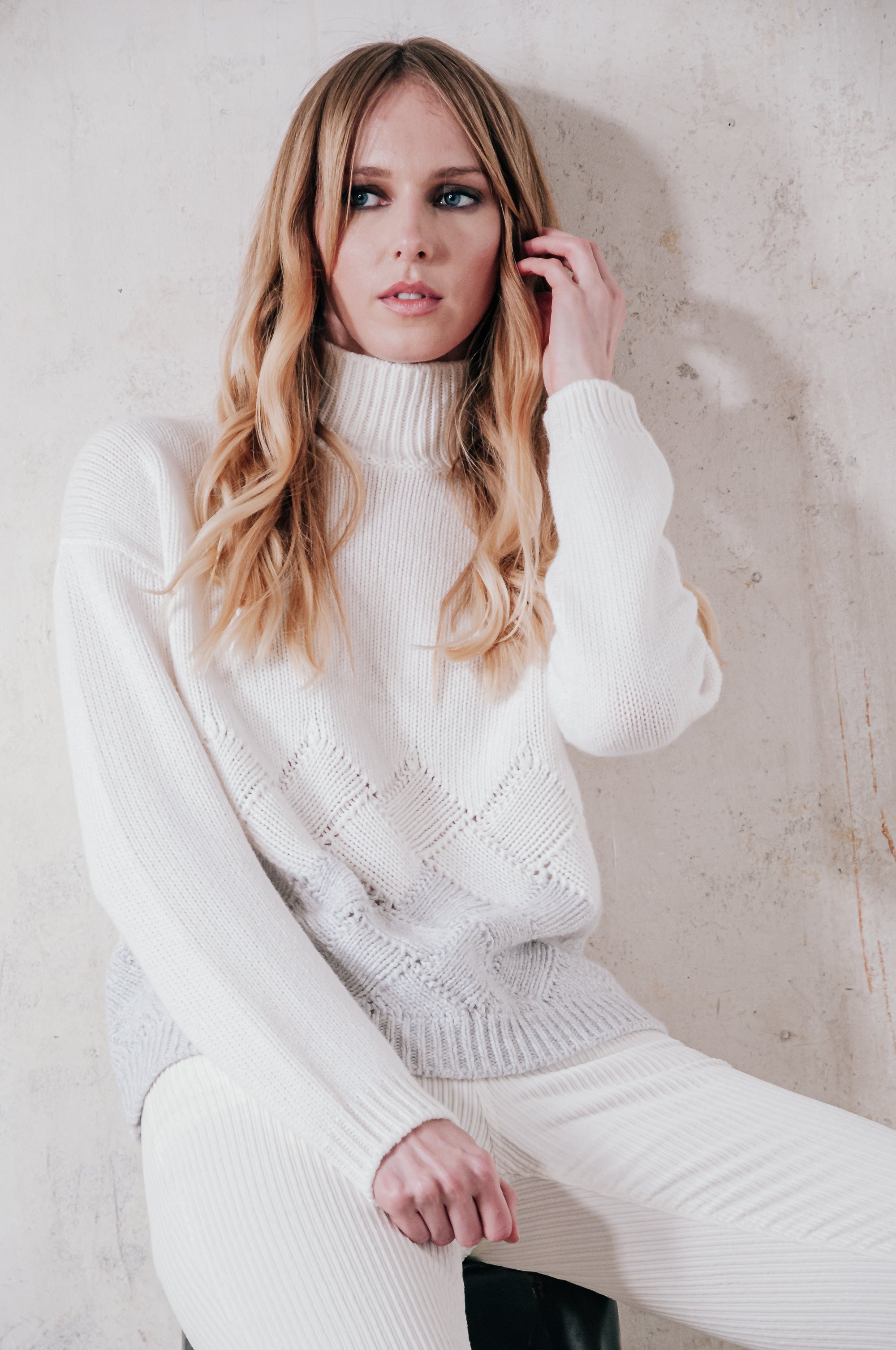 Welf High Neck Sweater - Granite