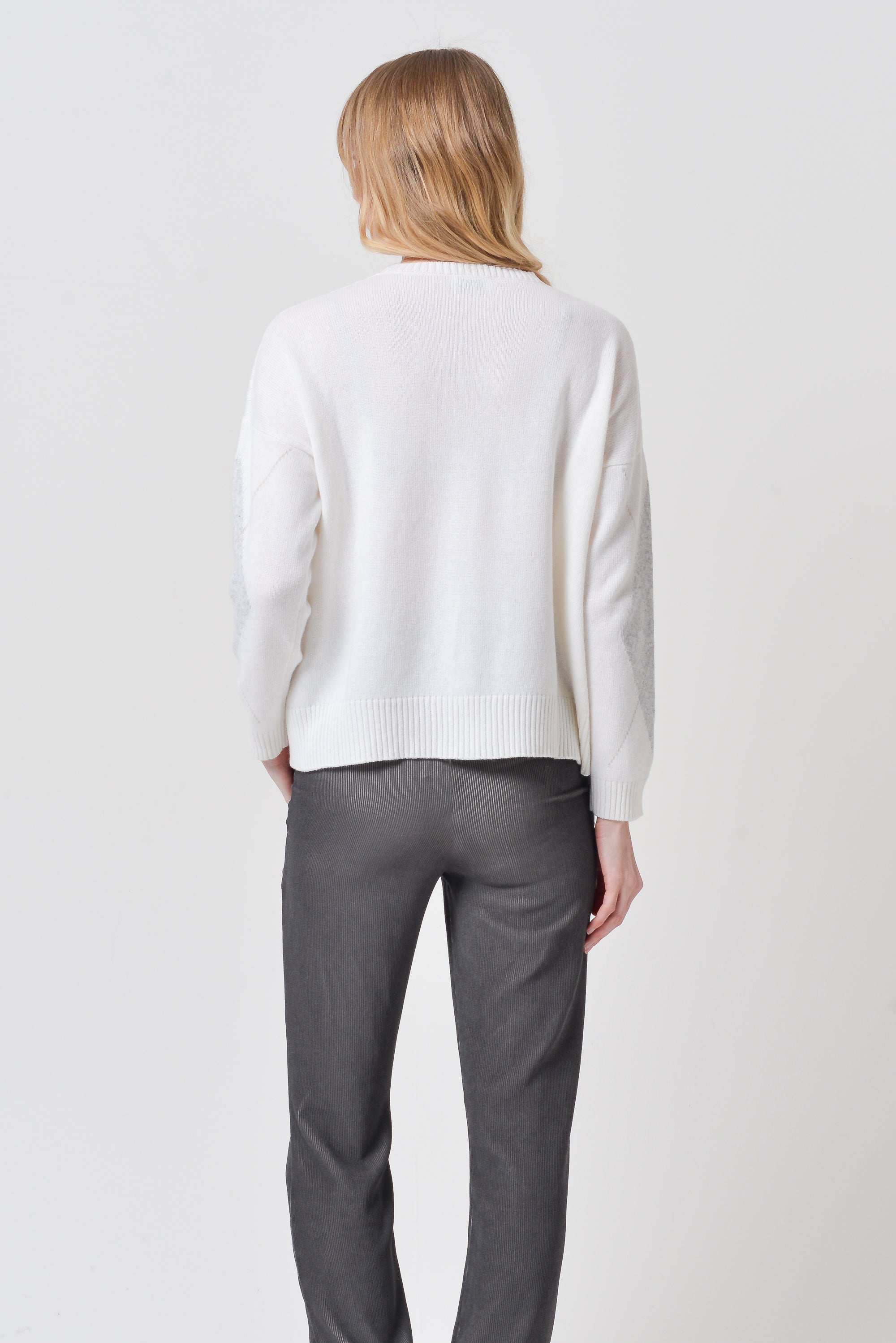 Laris Rhombus Crewneck - Granite