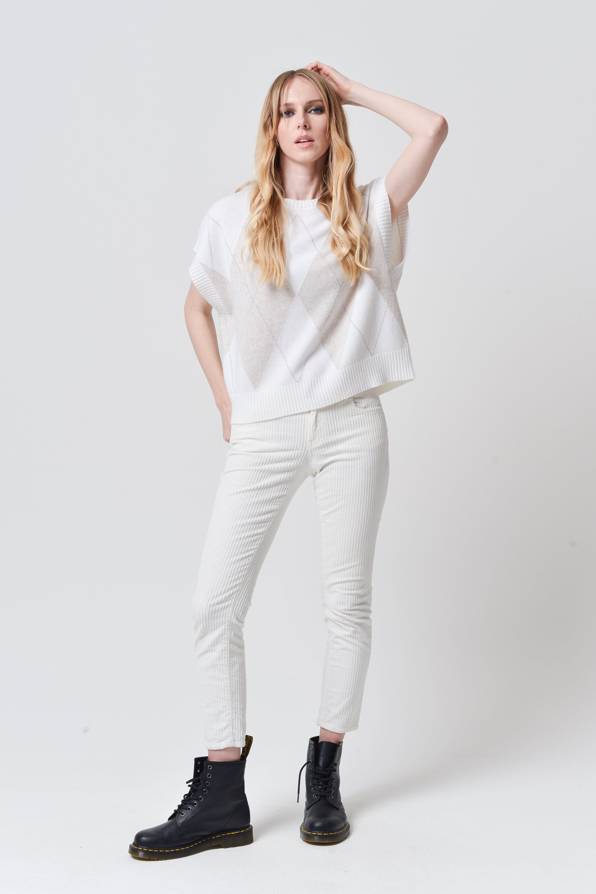 Grenz Rhombus Vest - Sand