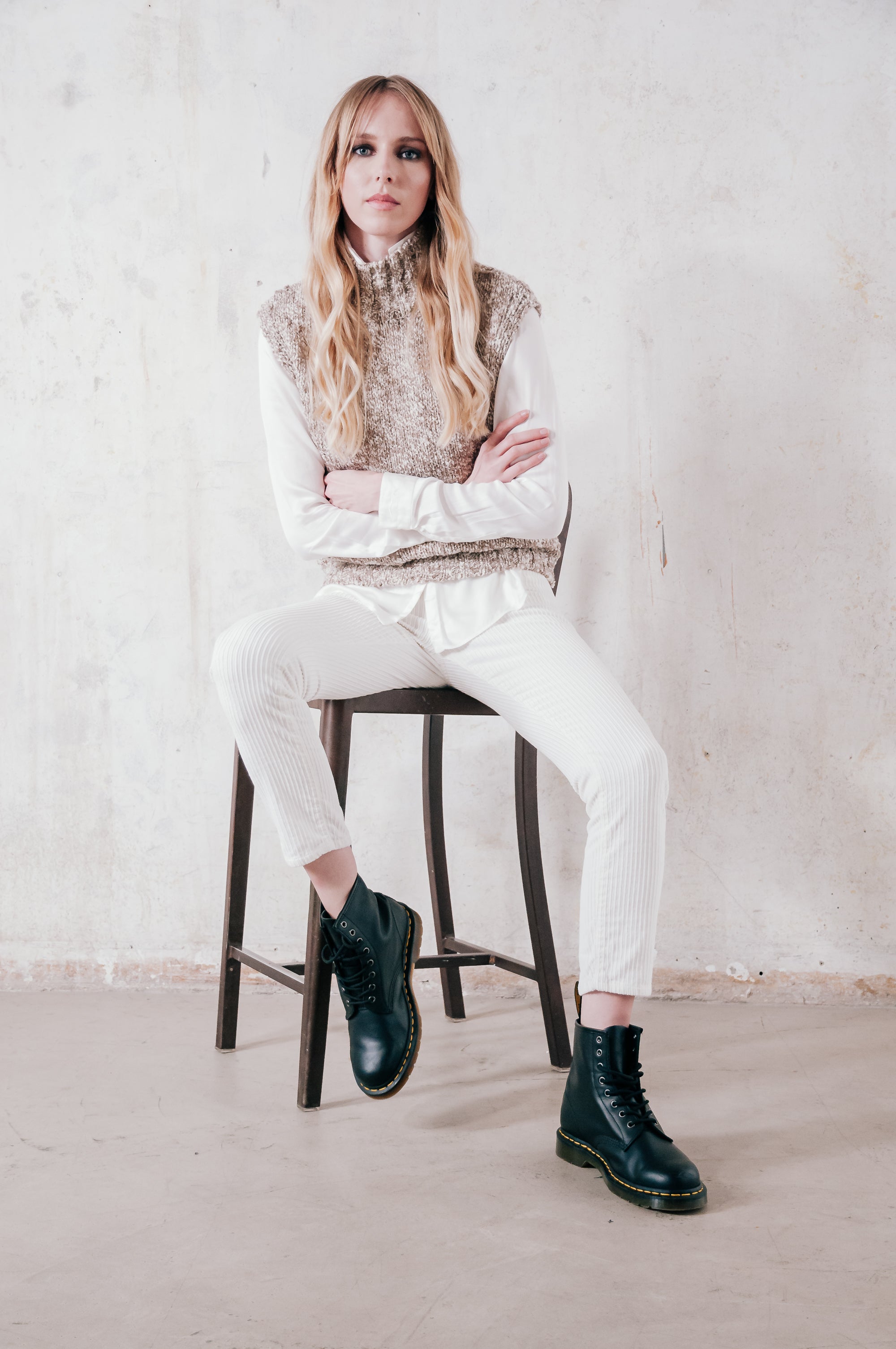 Laax Bouclé Sleeveless Knit - Tundra