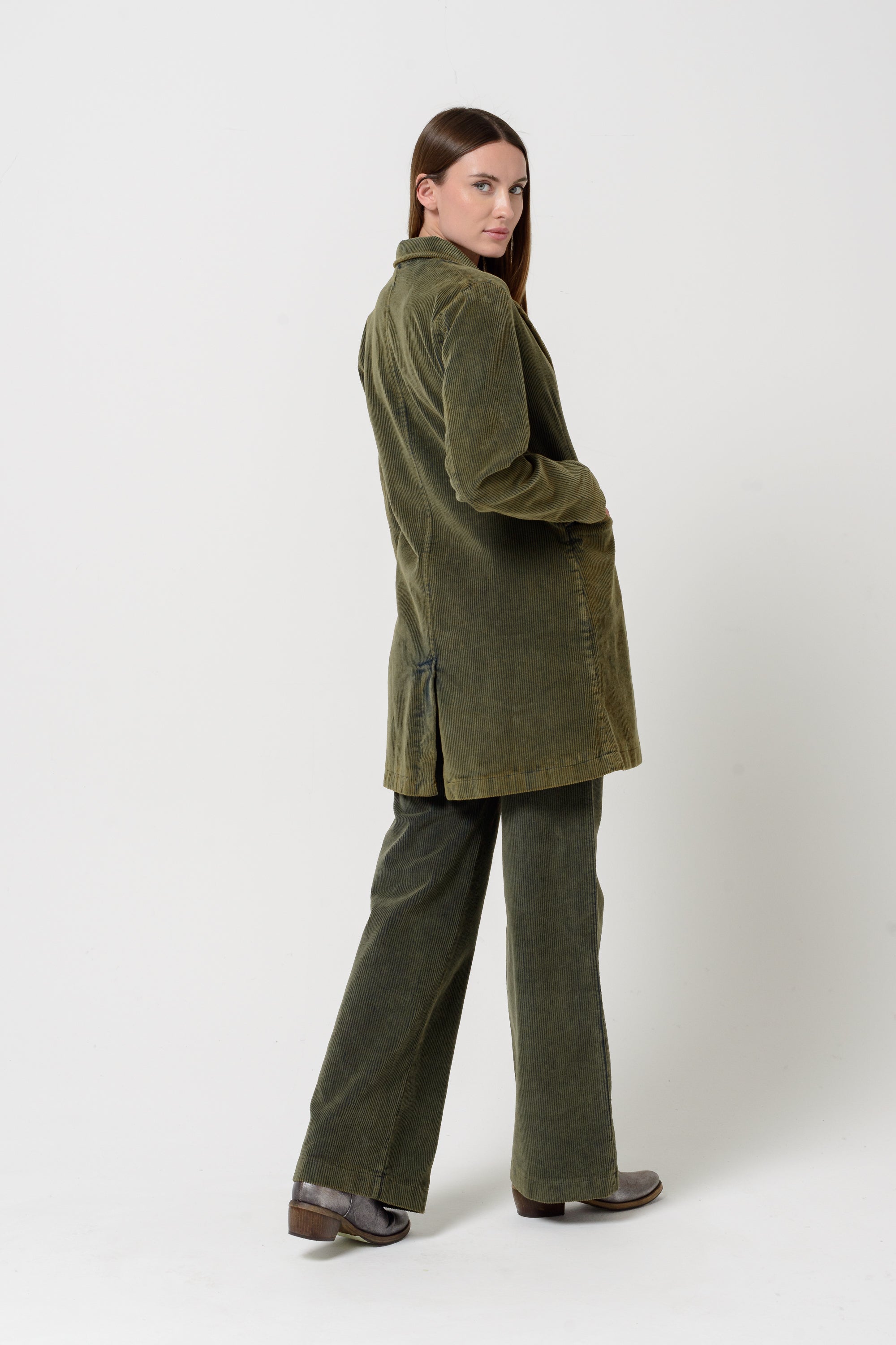 Down Town Long Blazer - Agate