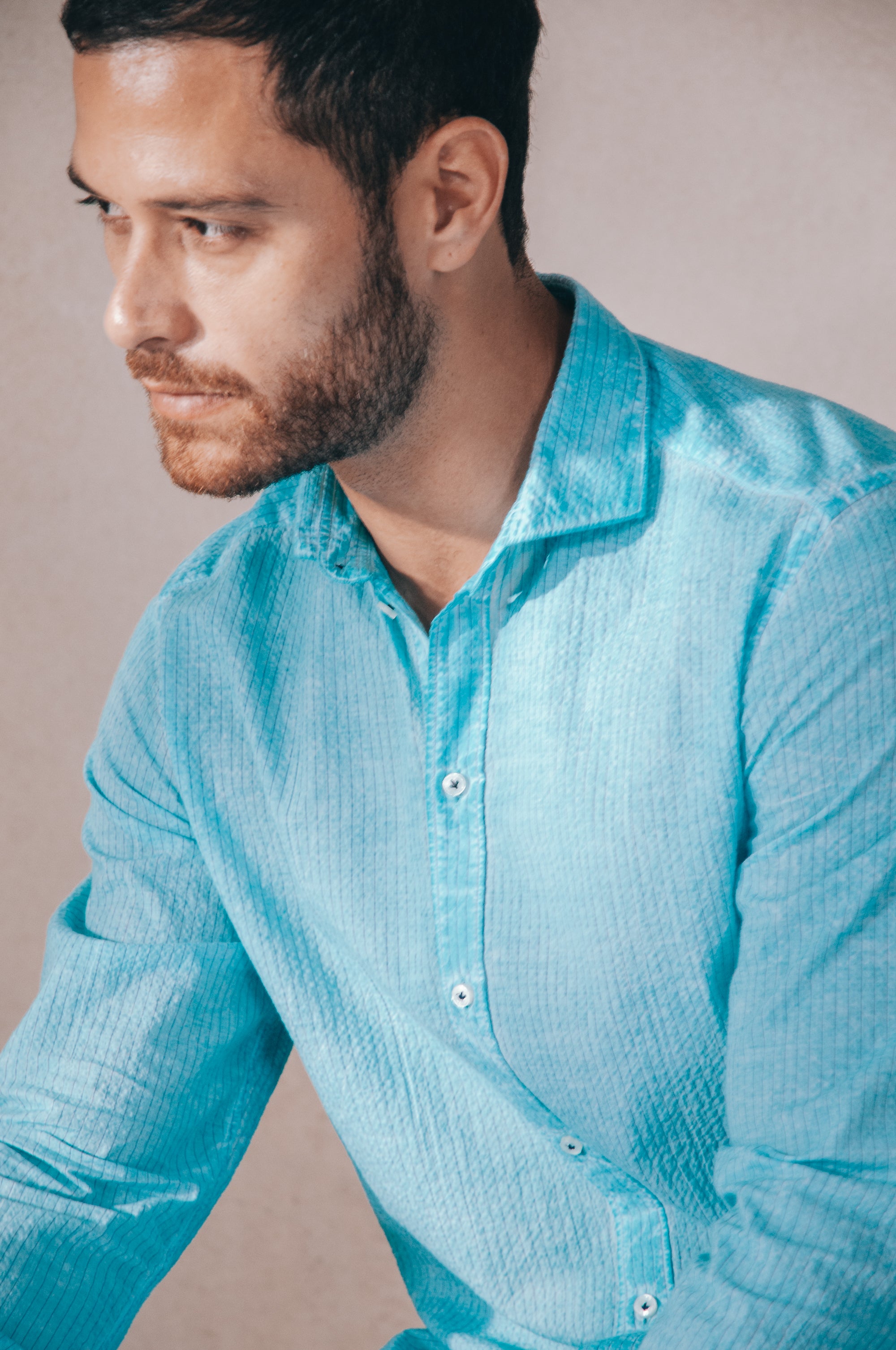 Classic Fit Cloque Shirt - Paraggi