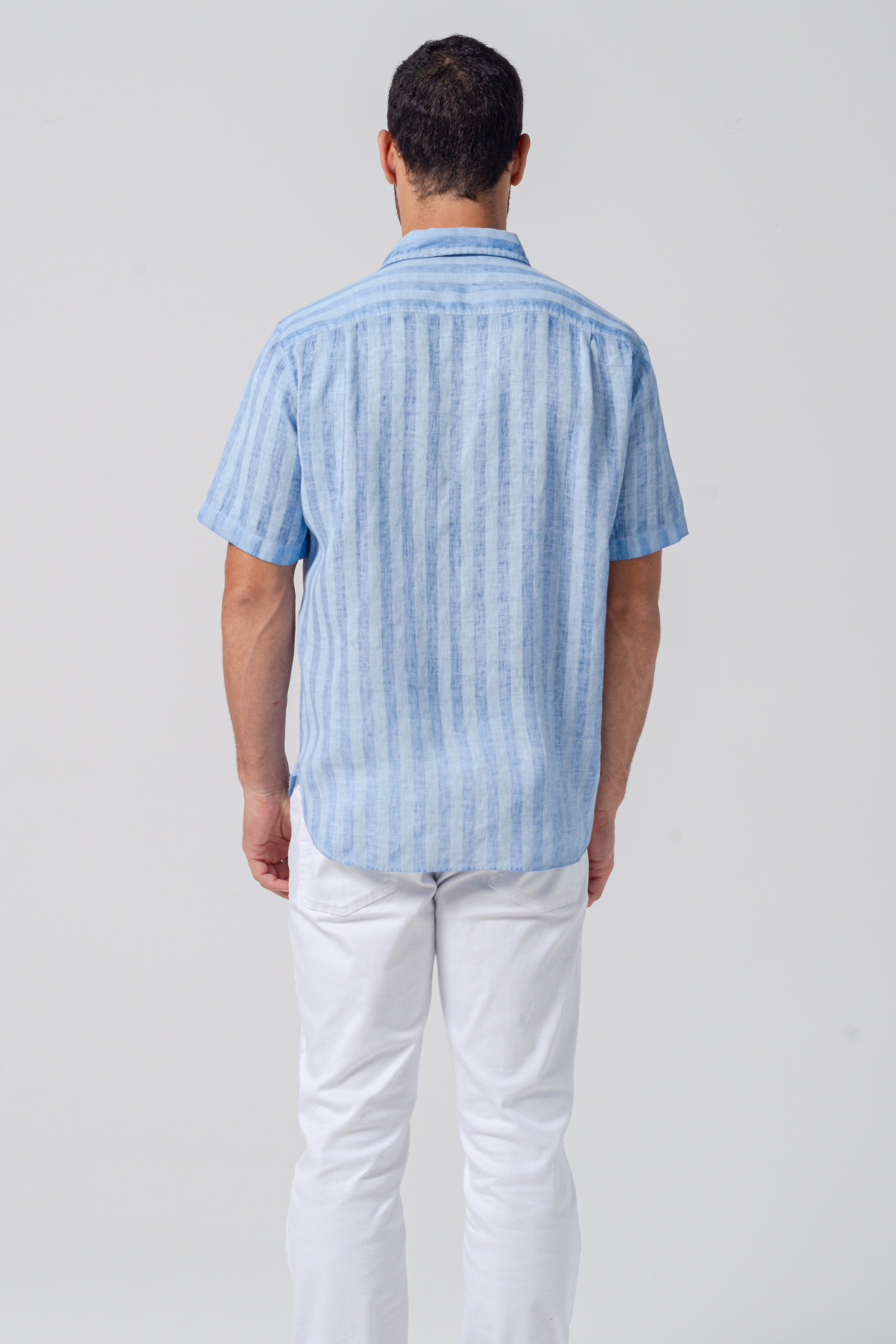 Alex Striped Linen Shirt - Vento