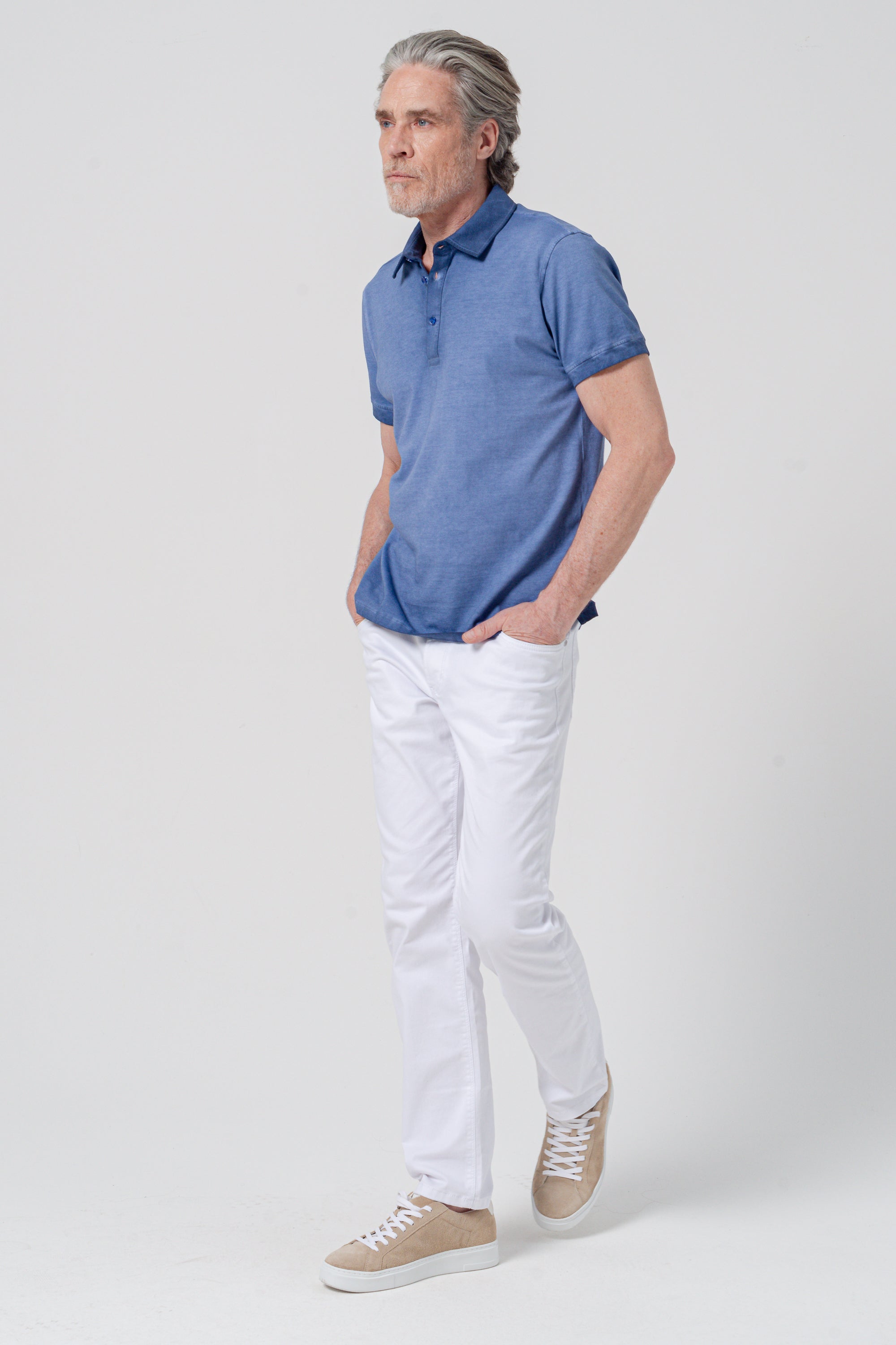Hampton Polo Slim Faded - Nautico
