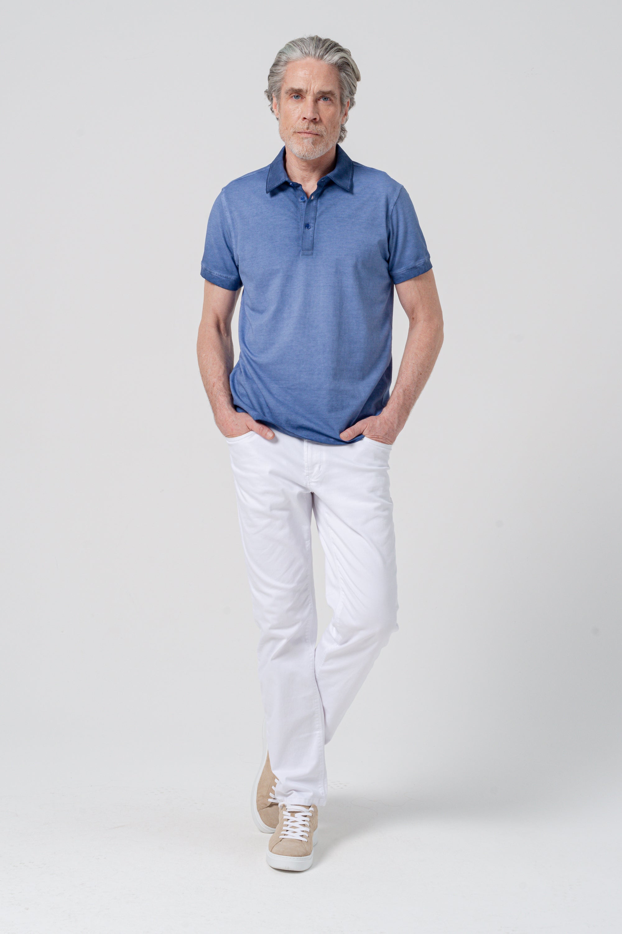 Hampton Polo Slim Faded - Nautico
