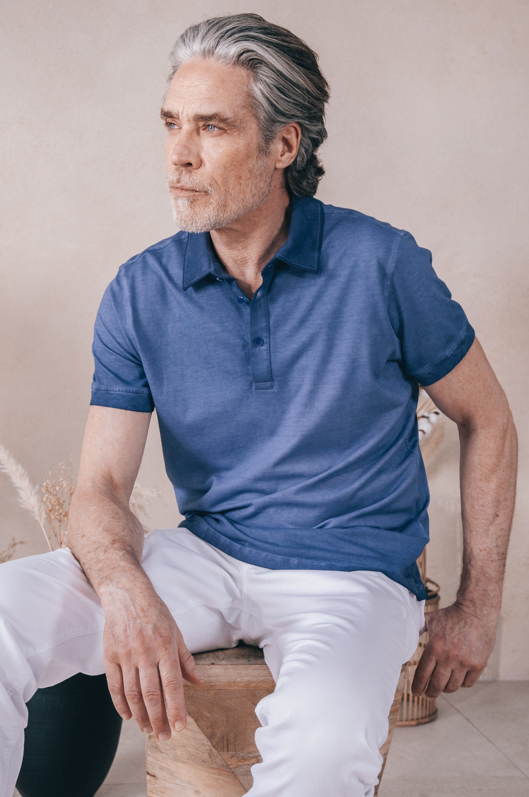 Hampton Polo Slim Faded - Nautico