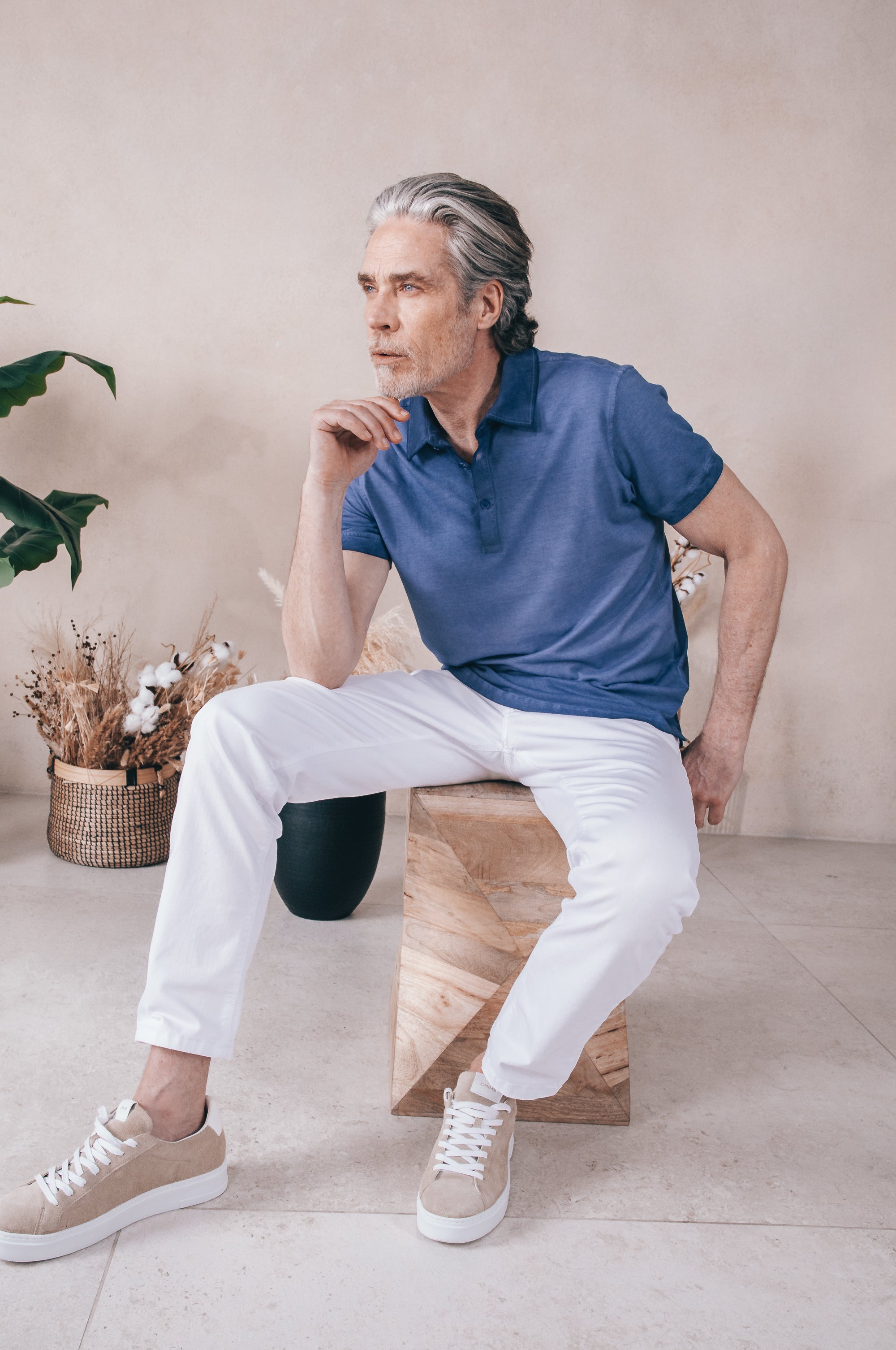 Hampton Polo Slim Faded - Nautico