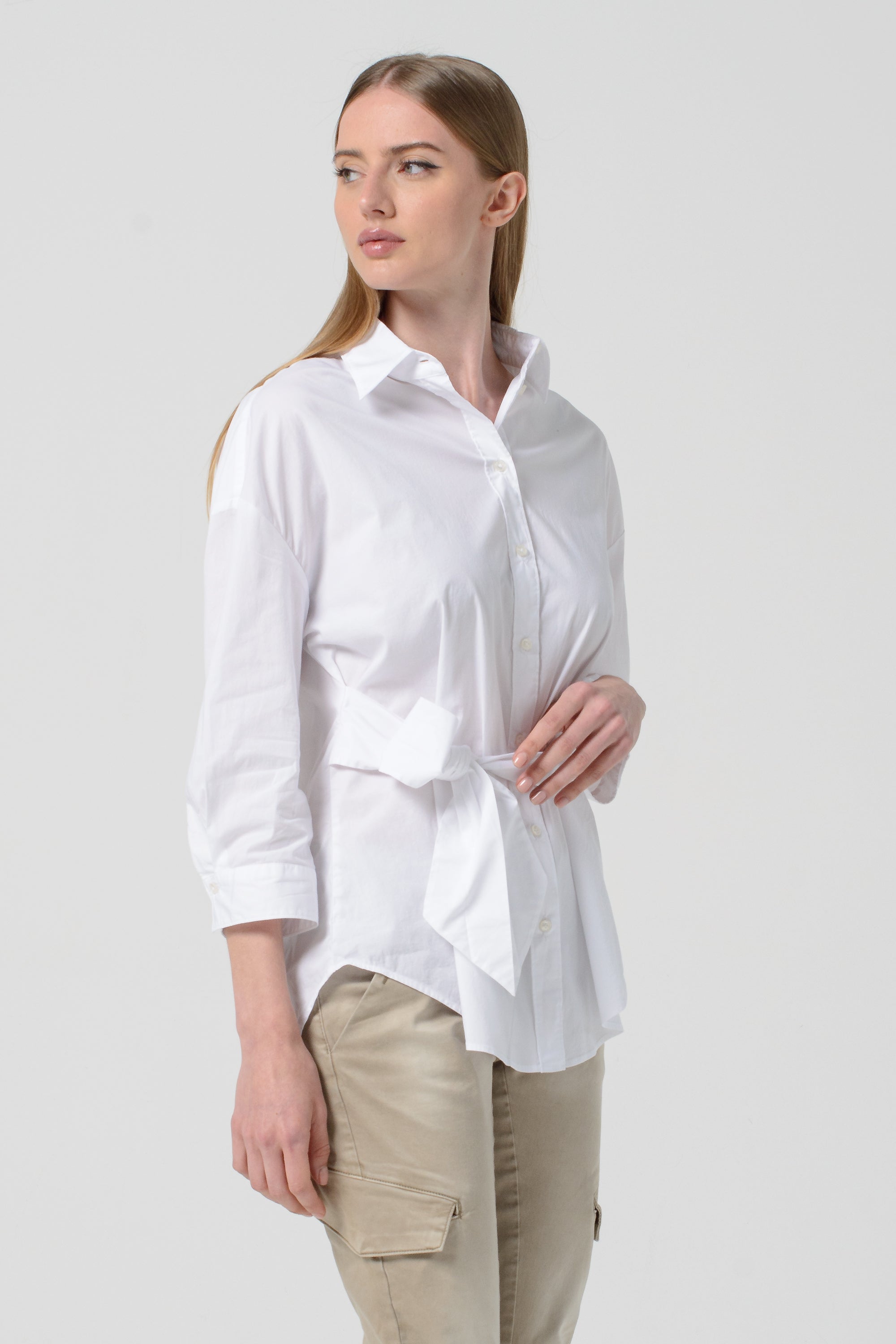Lyon Poplin Shirt - White
