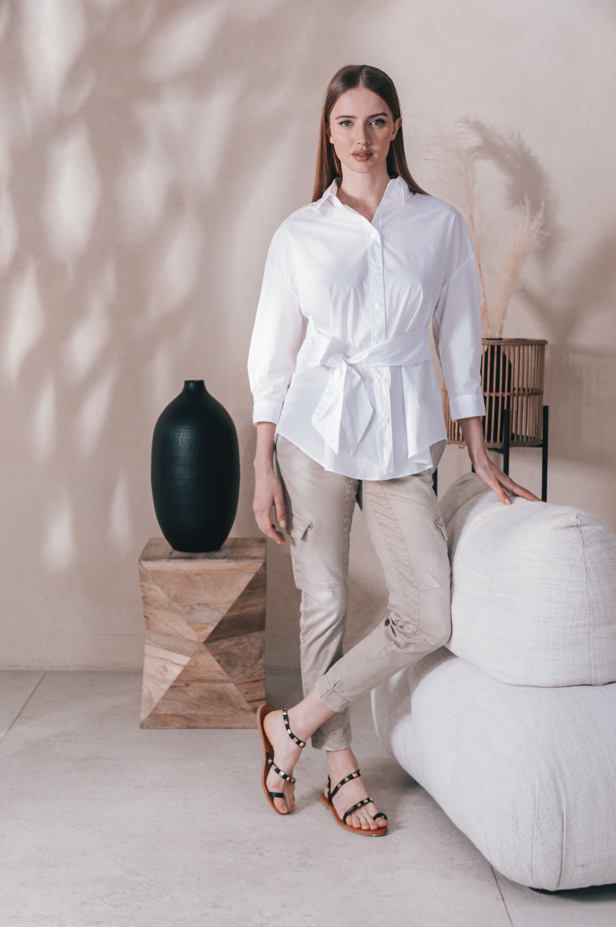 Lyon Poplin Shirt - White