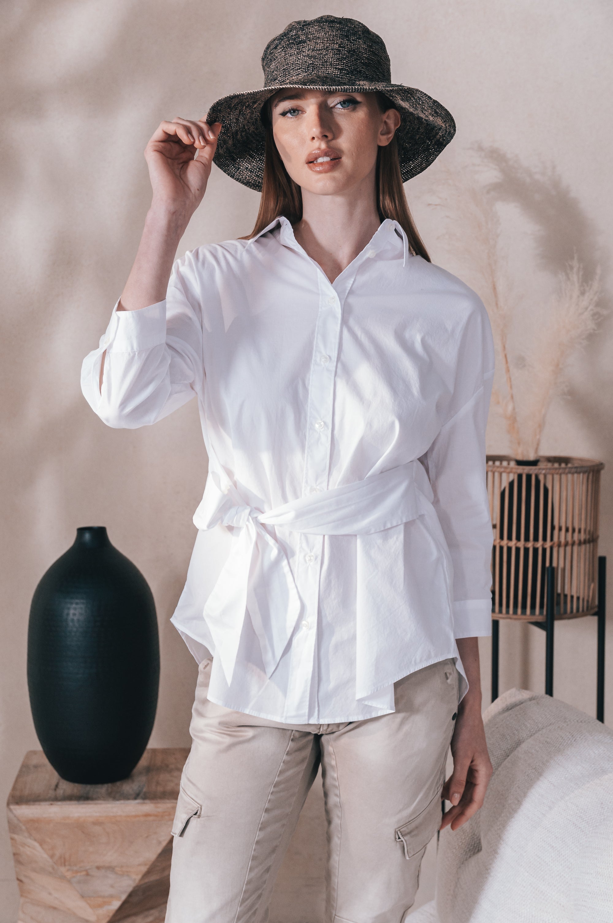Lyon Poplin Shirt - White