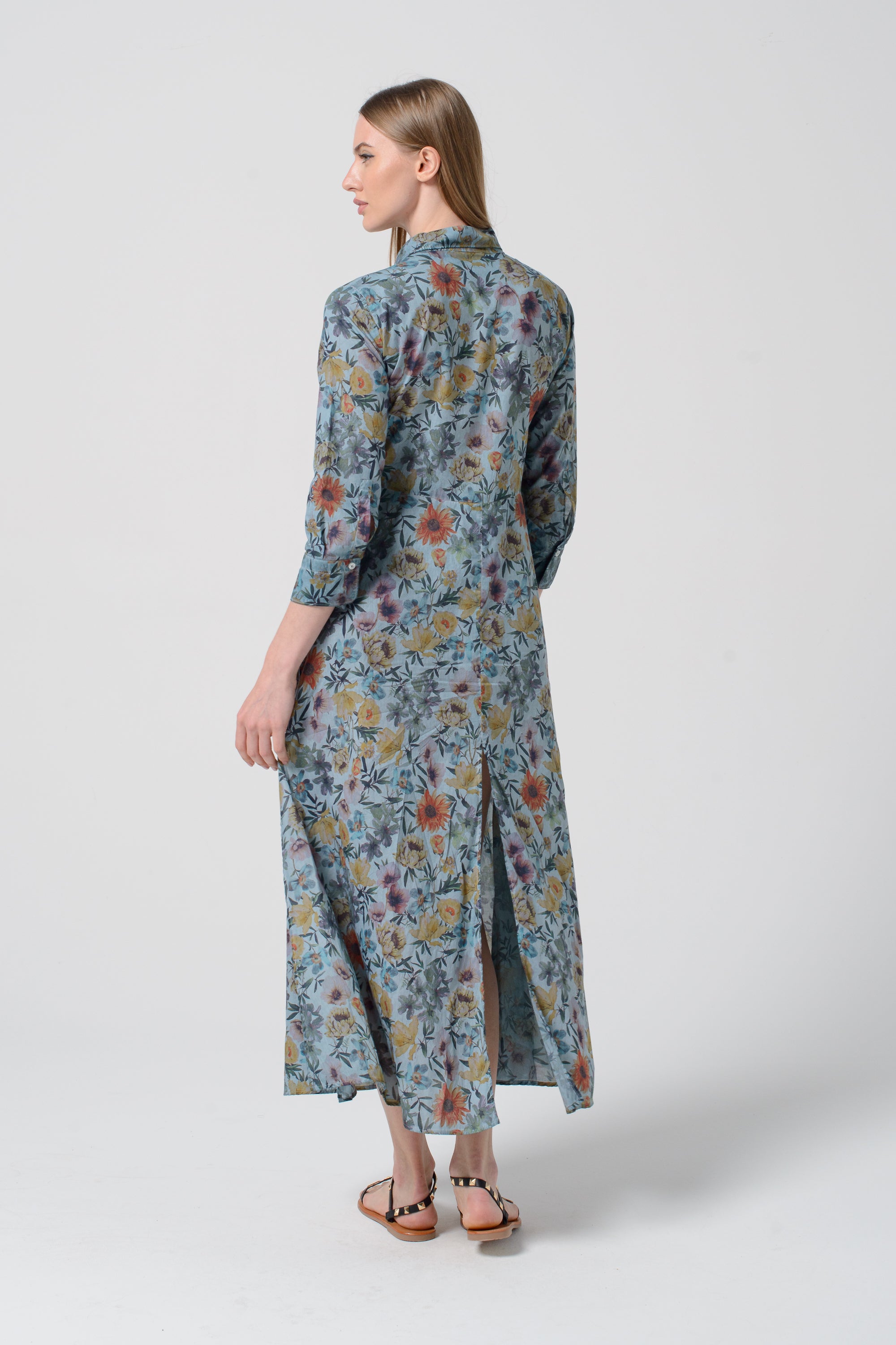 Brooke Patterned Shirtdress - Marlin