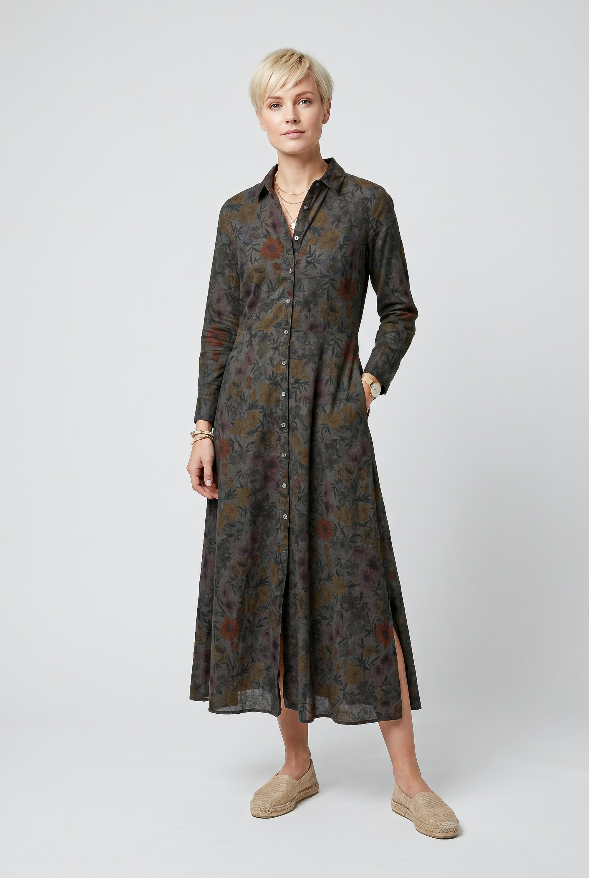 Brooke Patterned Shirtdress - Tonga