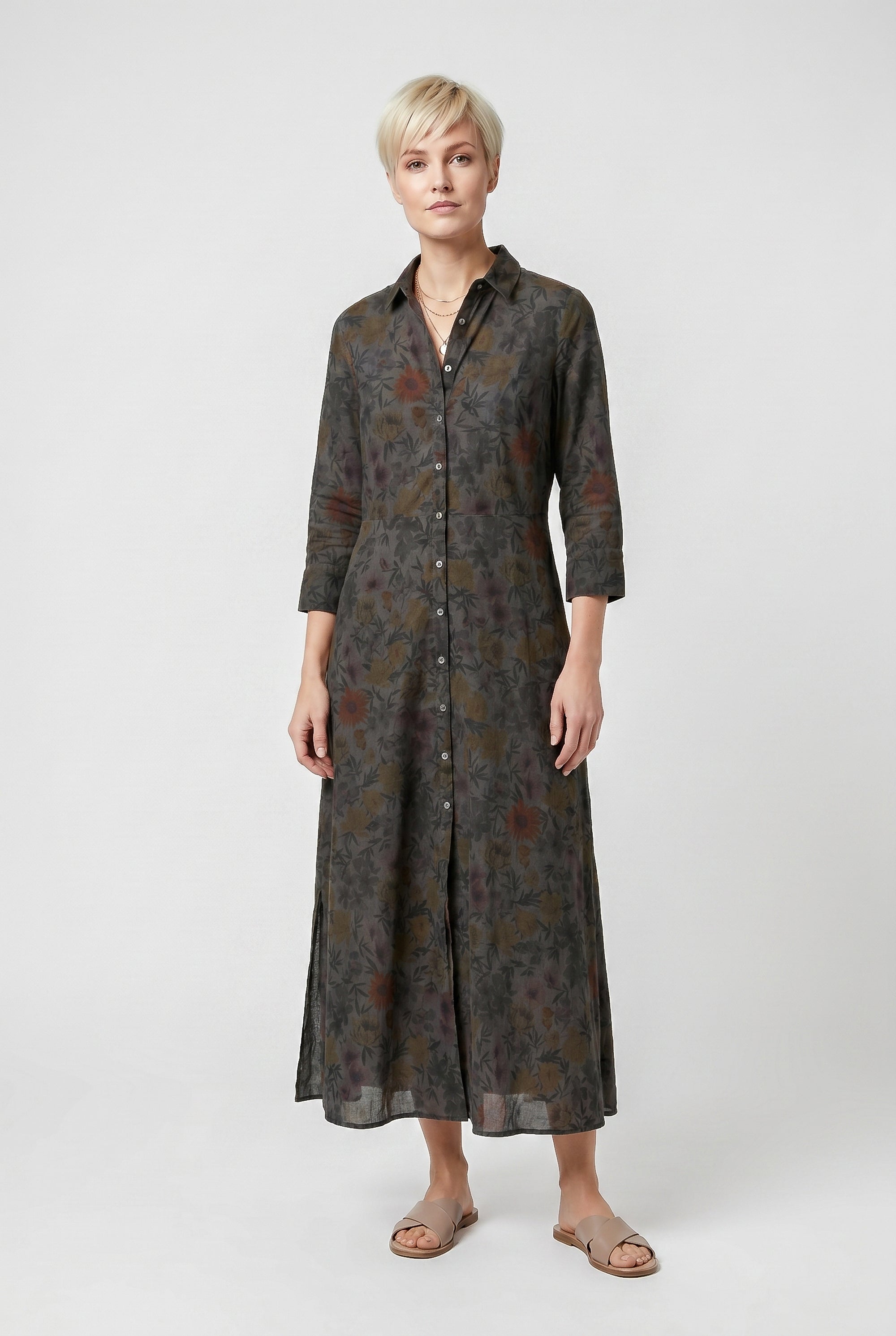 Brooke Patterned Shirtdress - Tonga