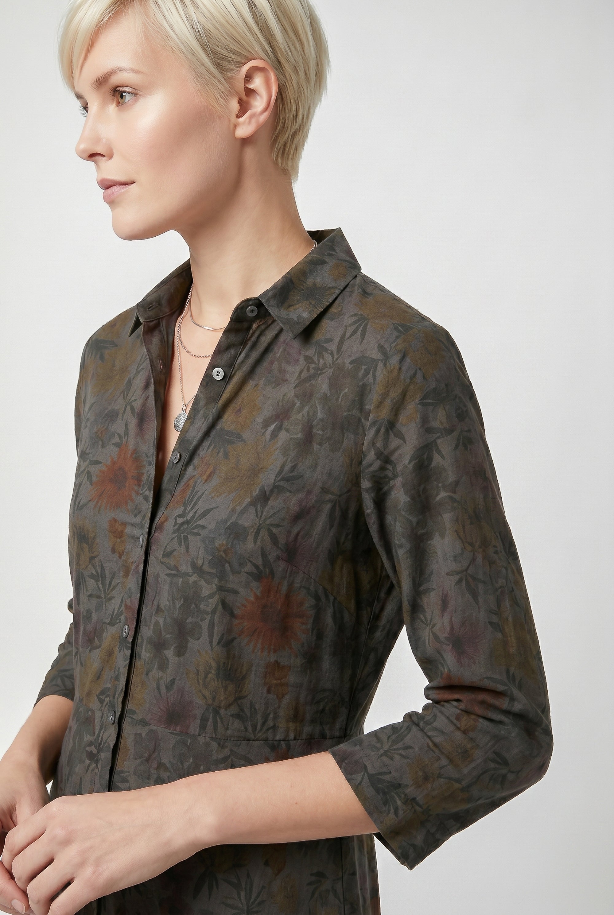 Brooke Patterned Shirtdress - Tonga