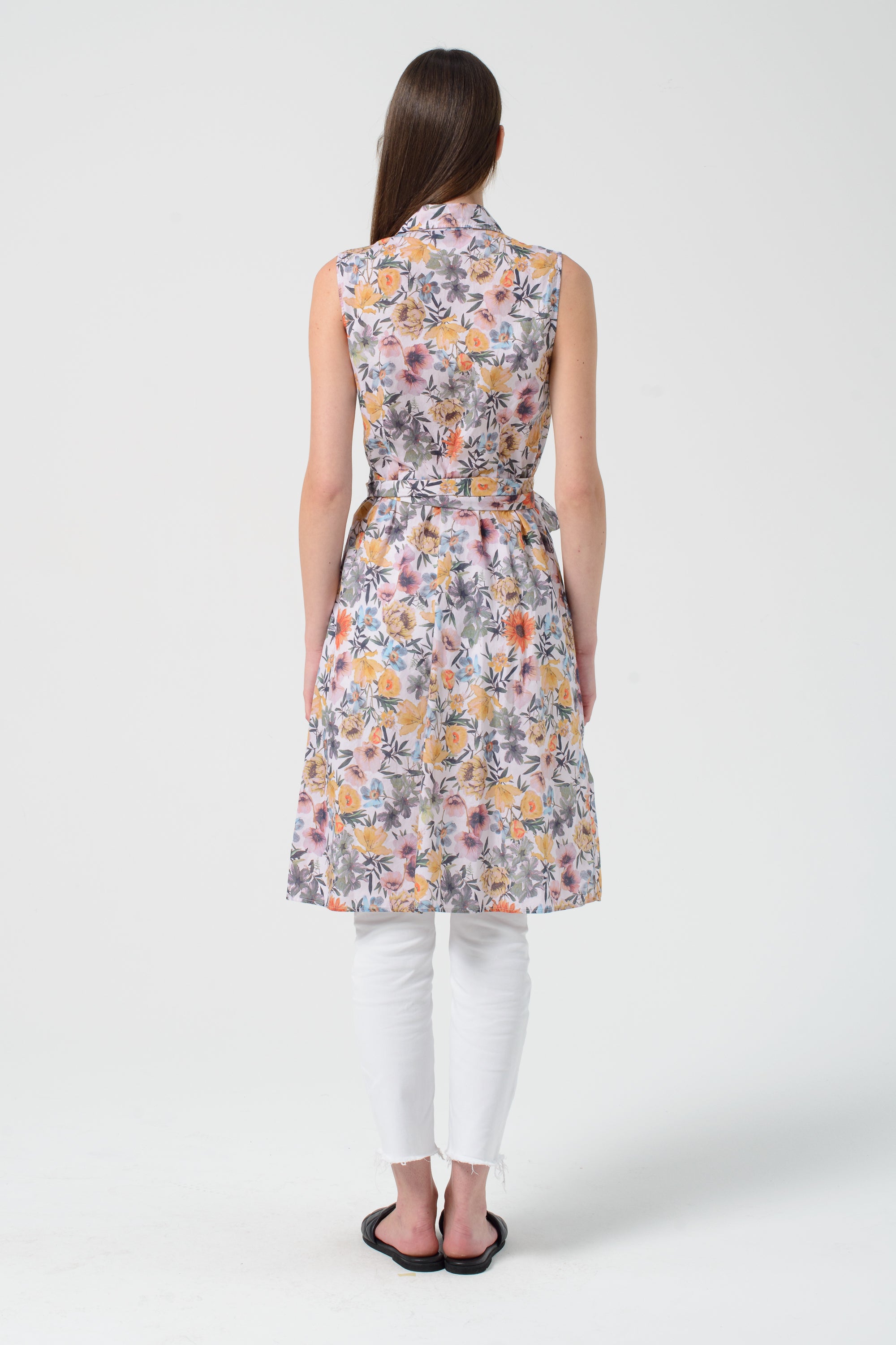 Sarah Patterned Shirtdress - Flora