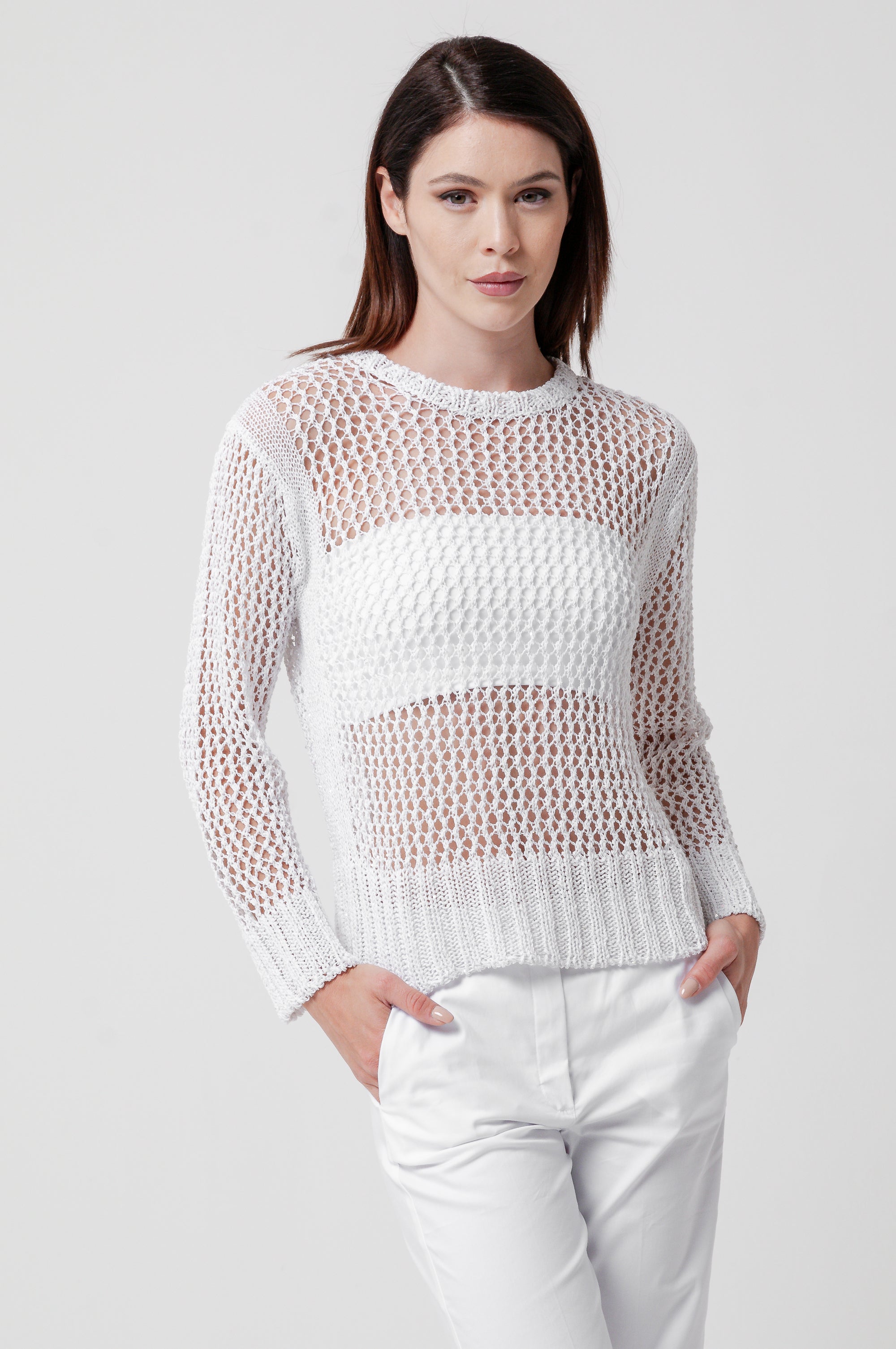 Chantal Knit - White