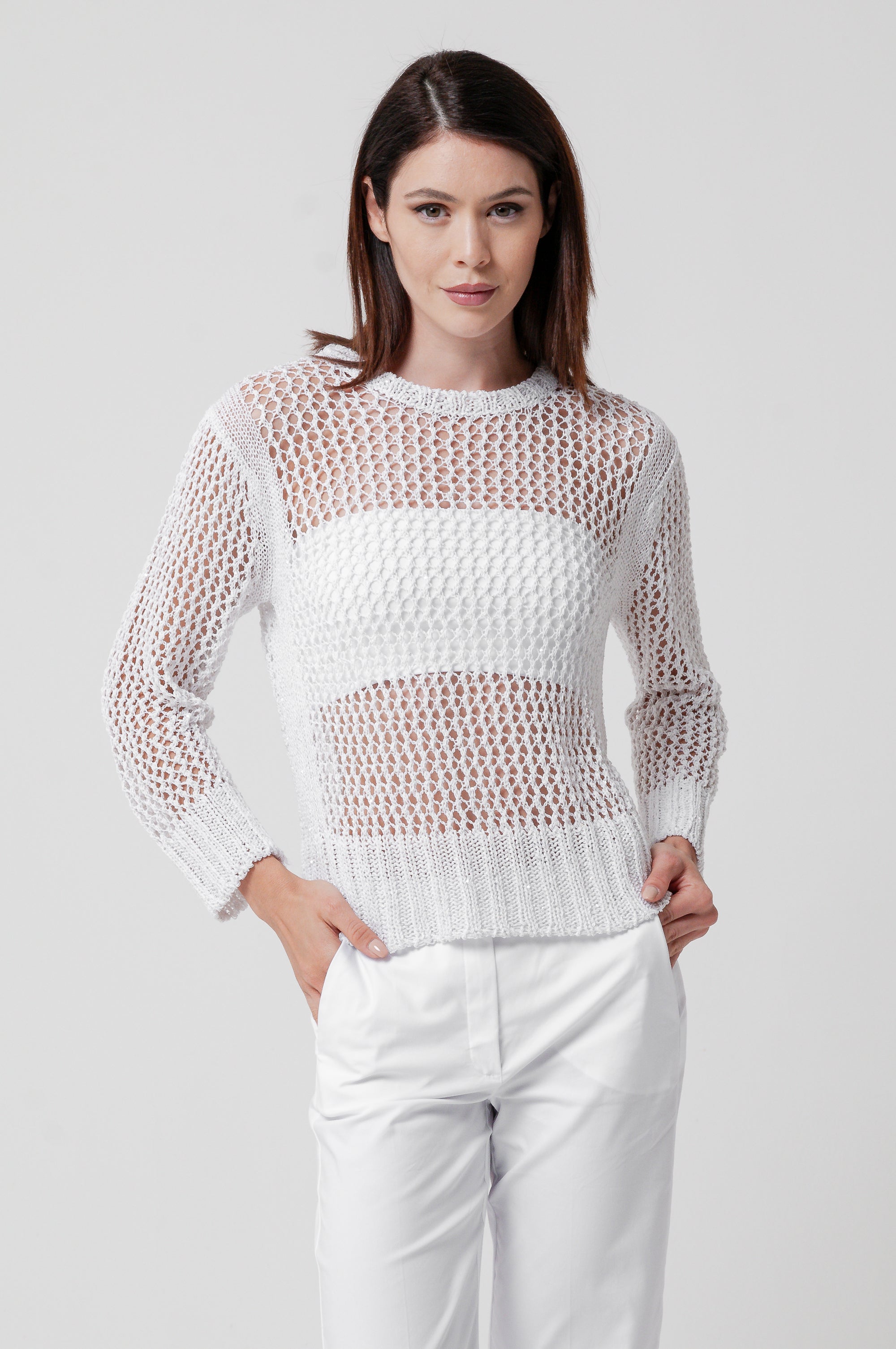 Chantal Knit - White