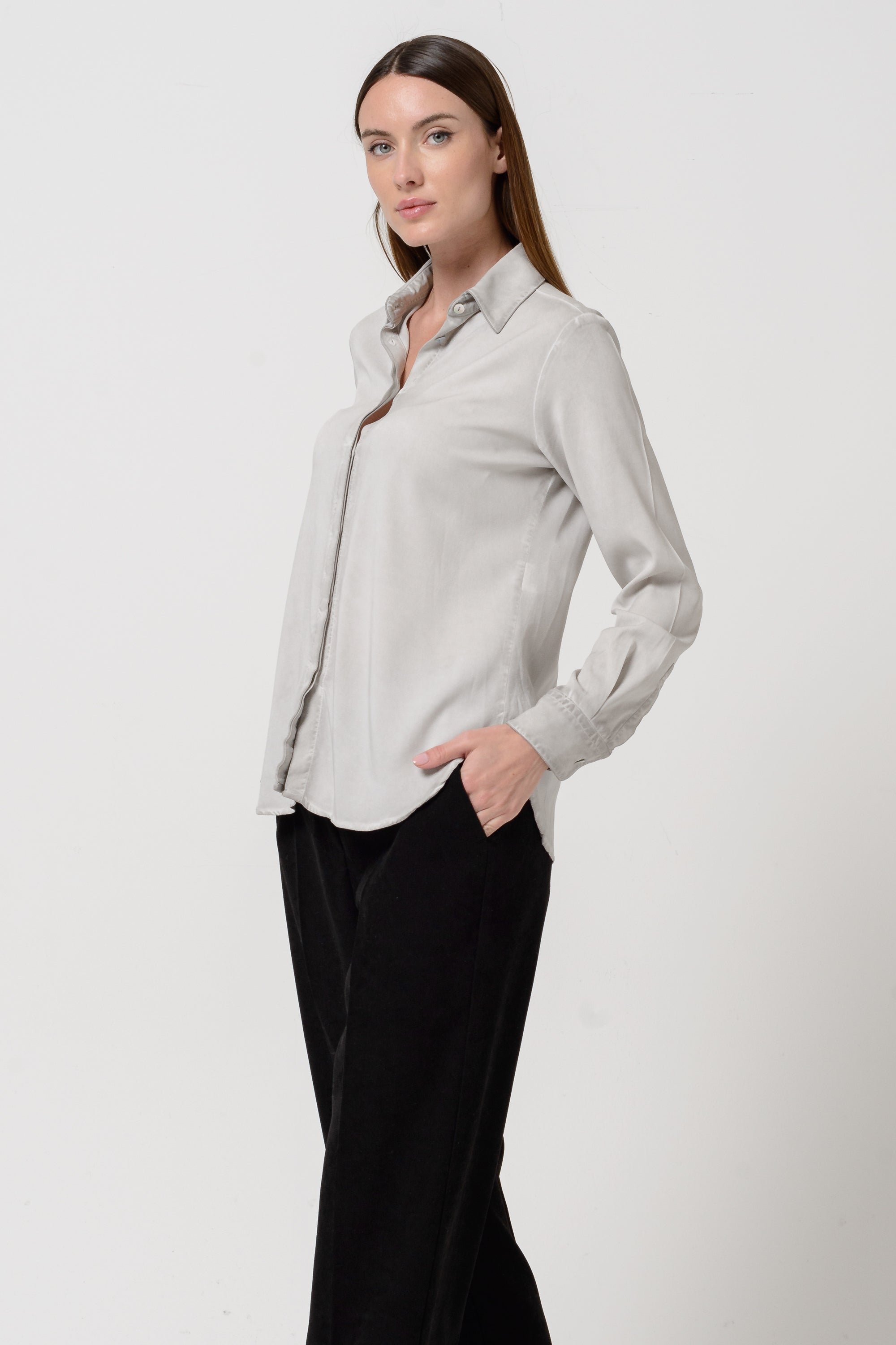 Atlanta Twill Shirt - Platino