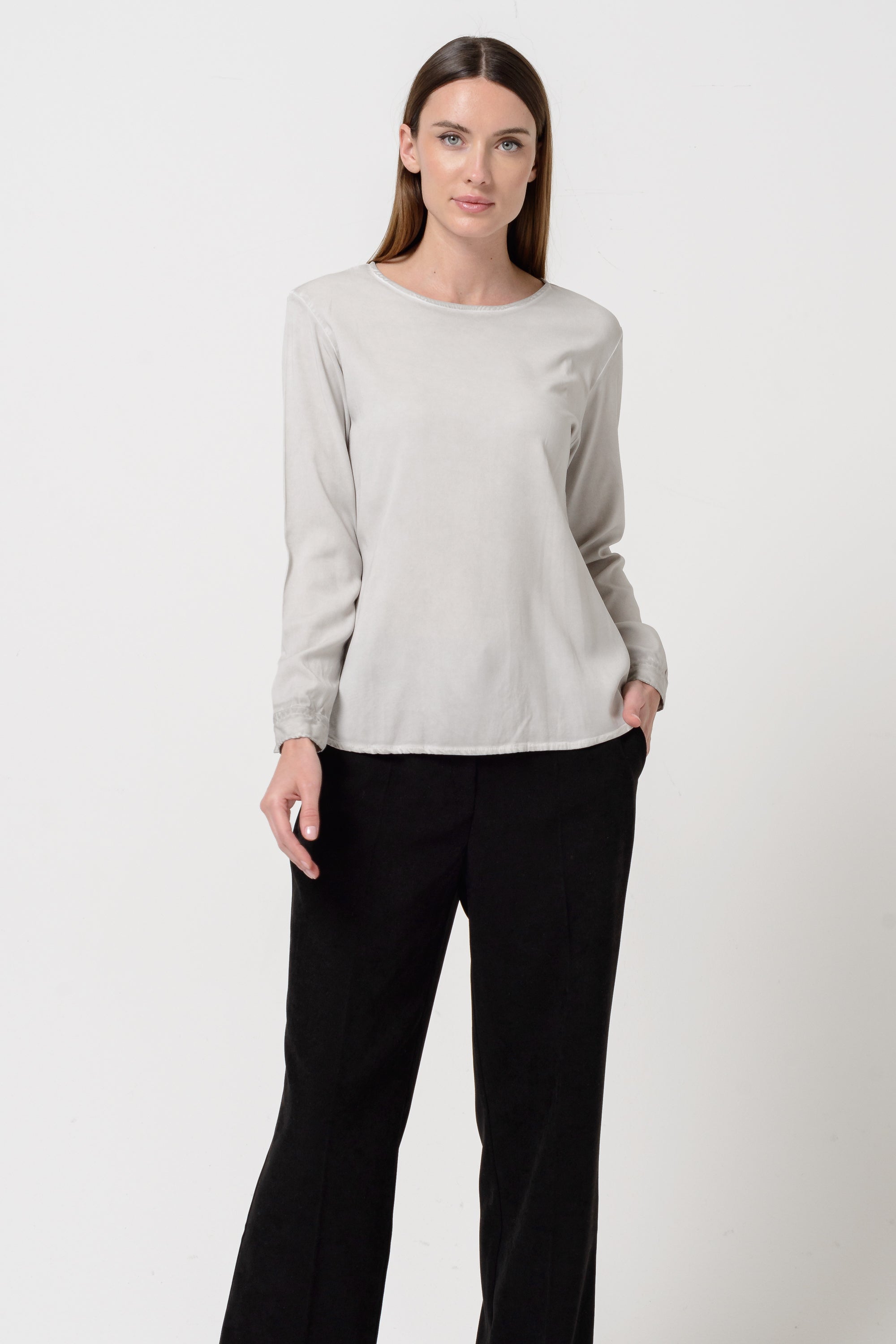 Corvara Twill Blouse - Platino