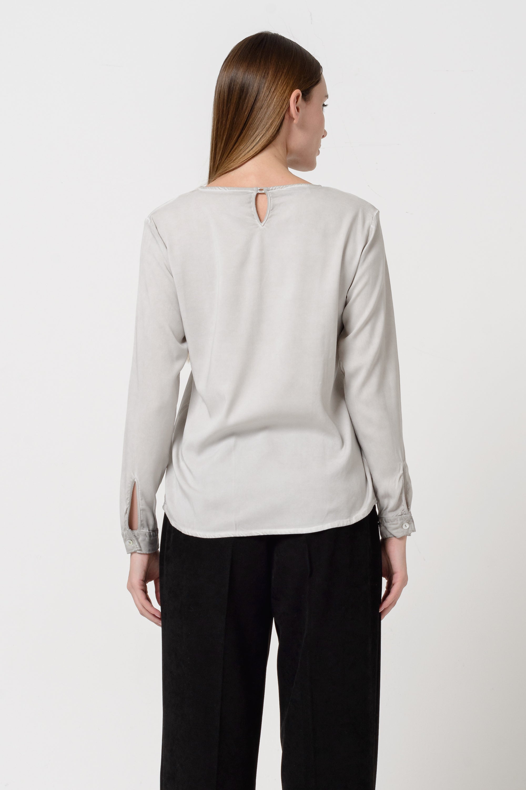 Corvara Twill Blouse - Platino
