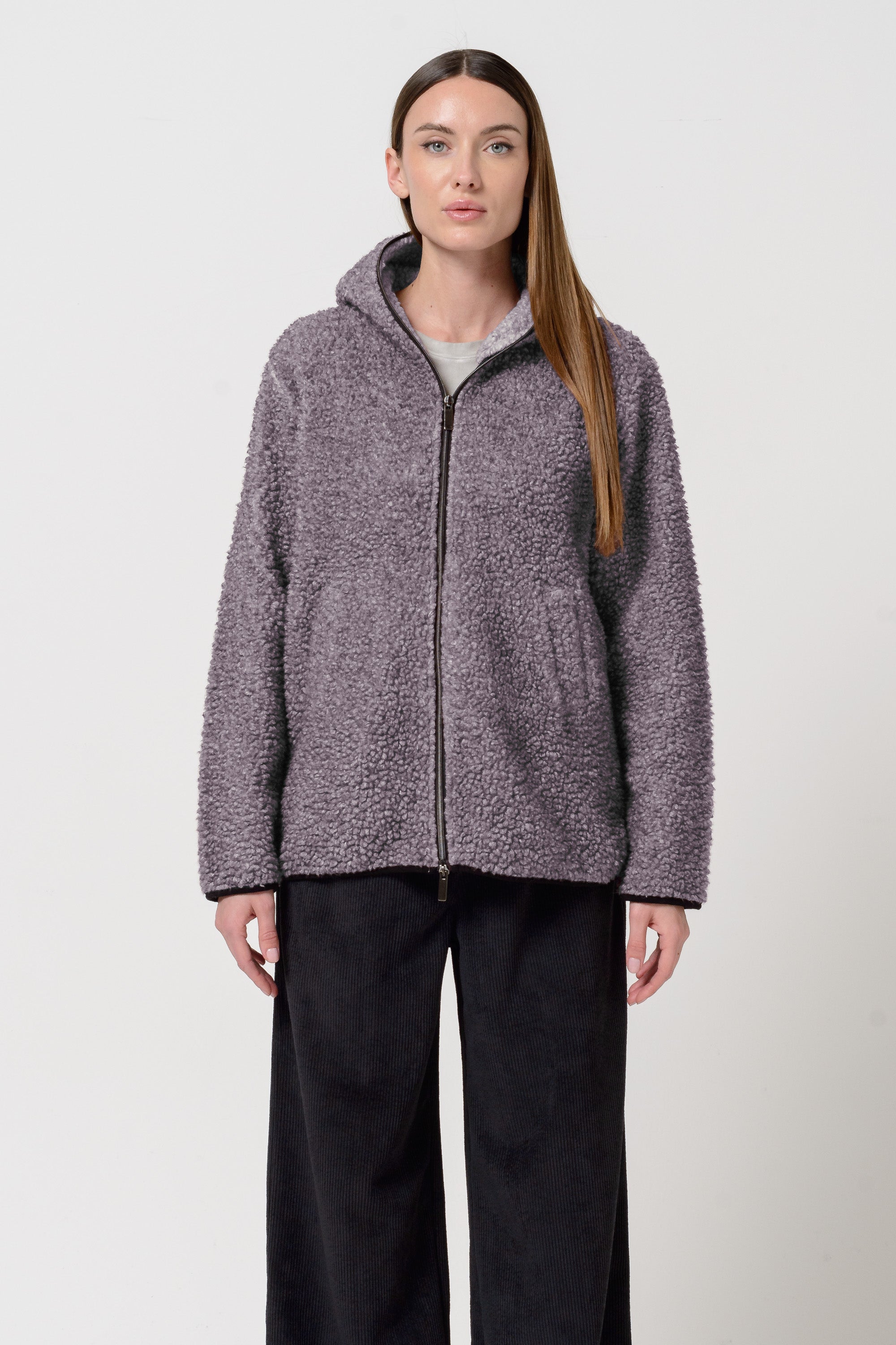 Teddy Jacket - Plum