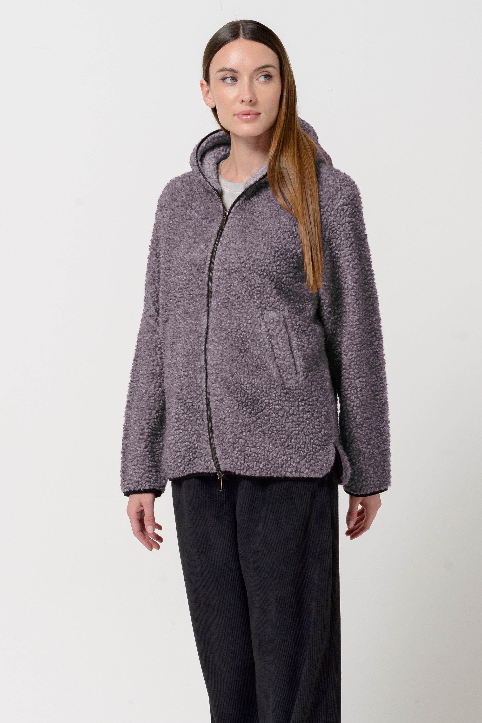 Teddy Jacket - Plum