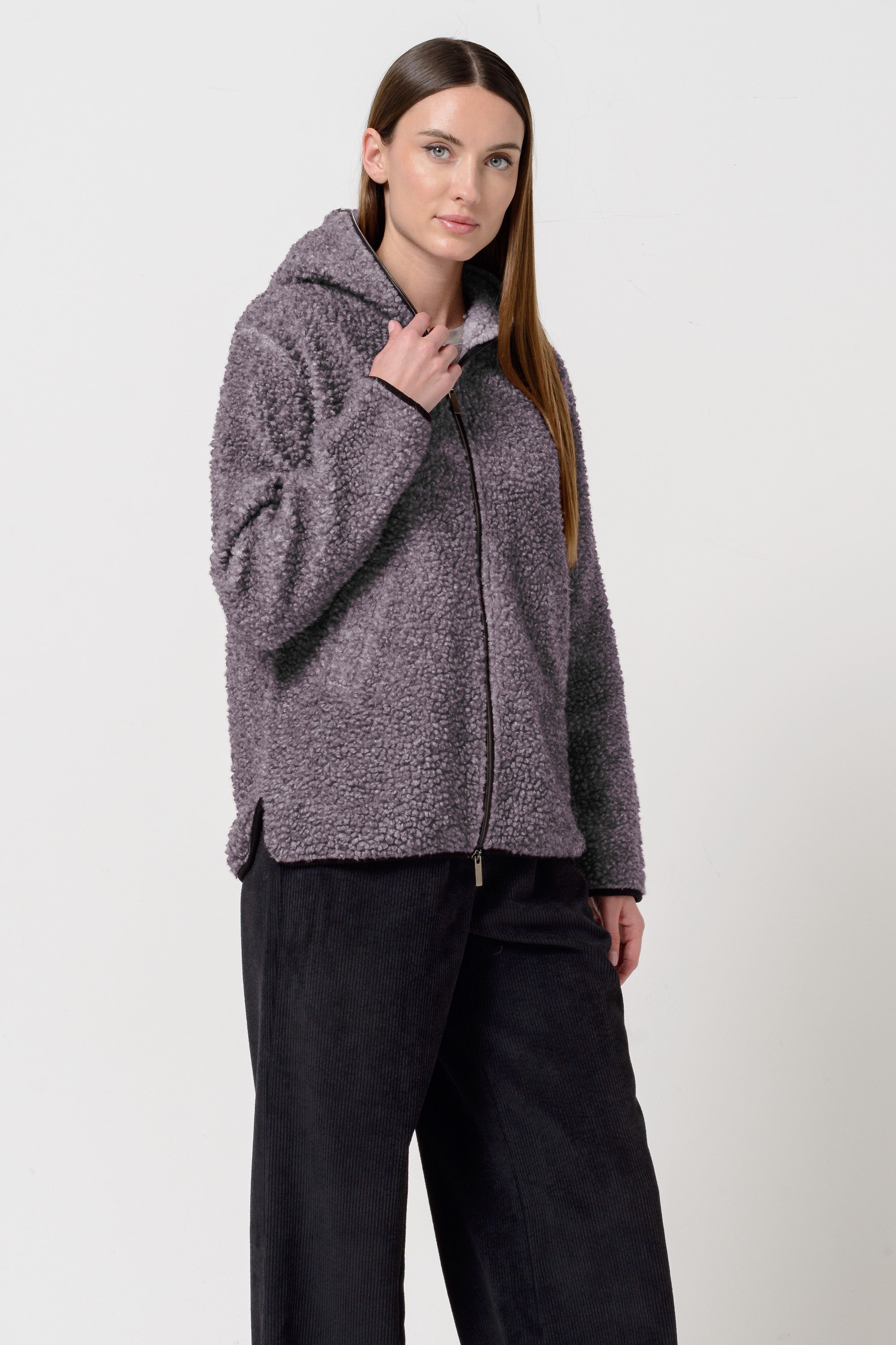 Teddy Jacket - Plum