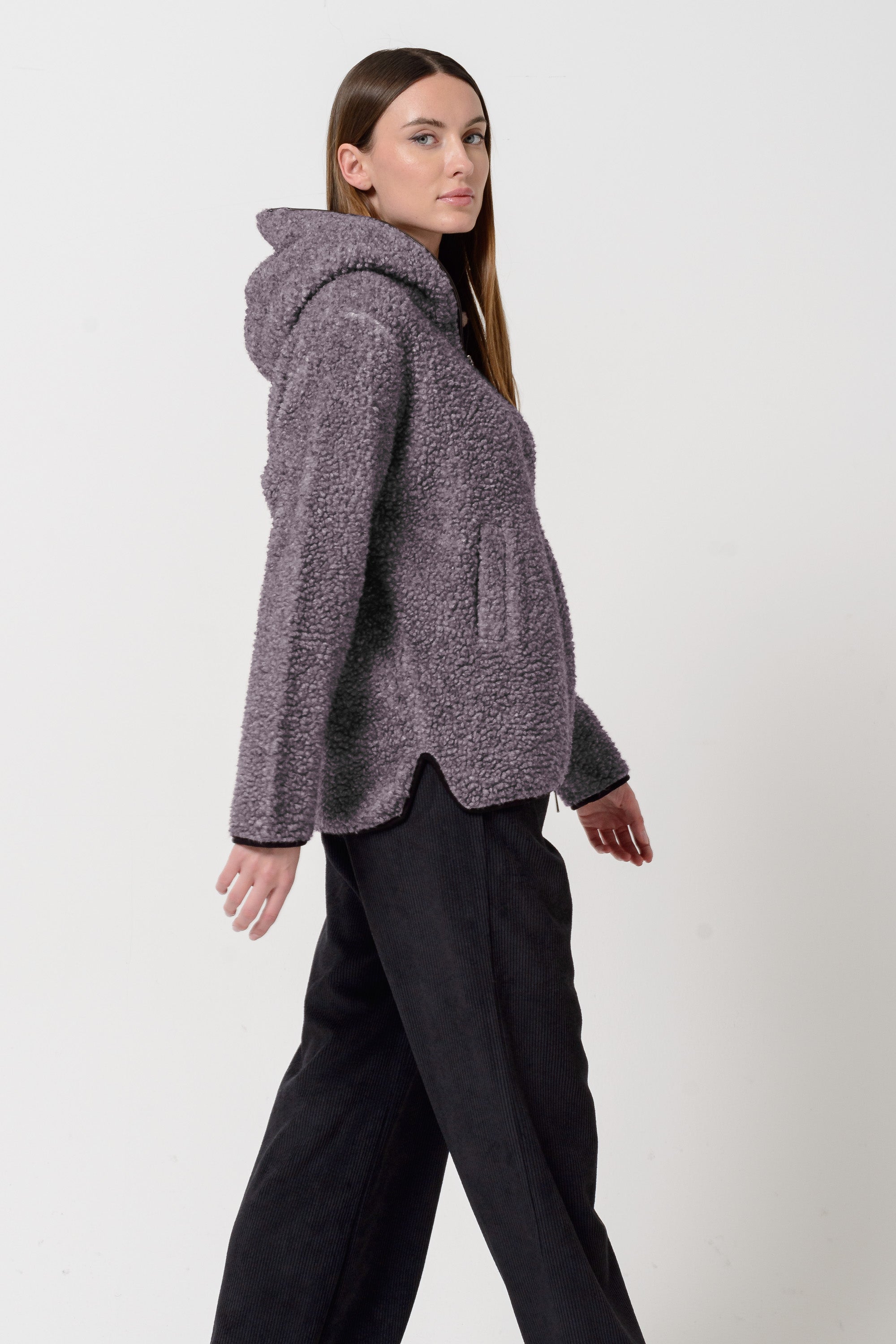 Teddy Jacket - Plum