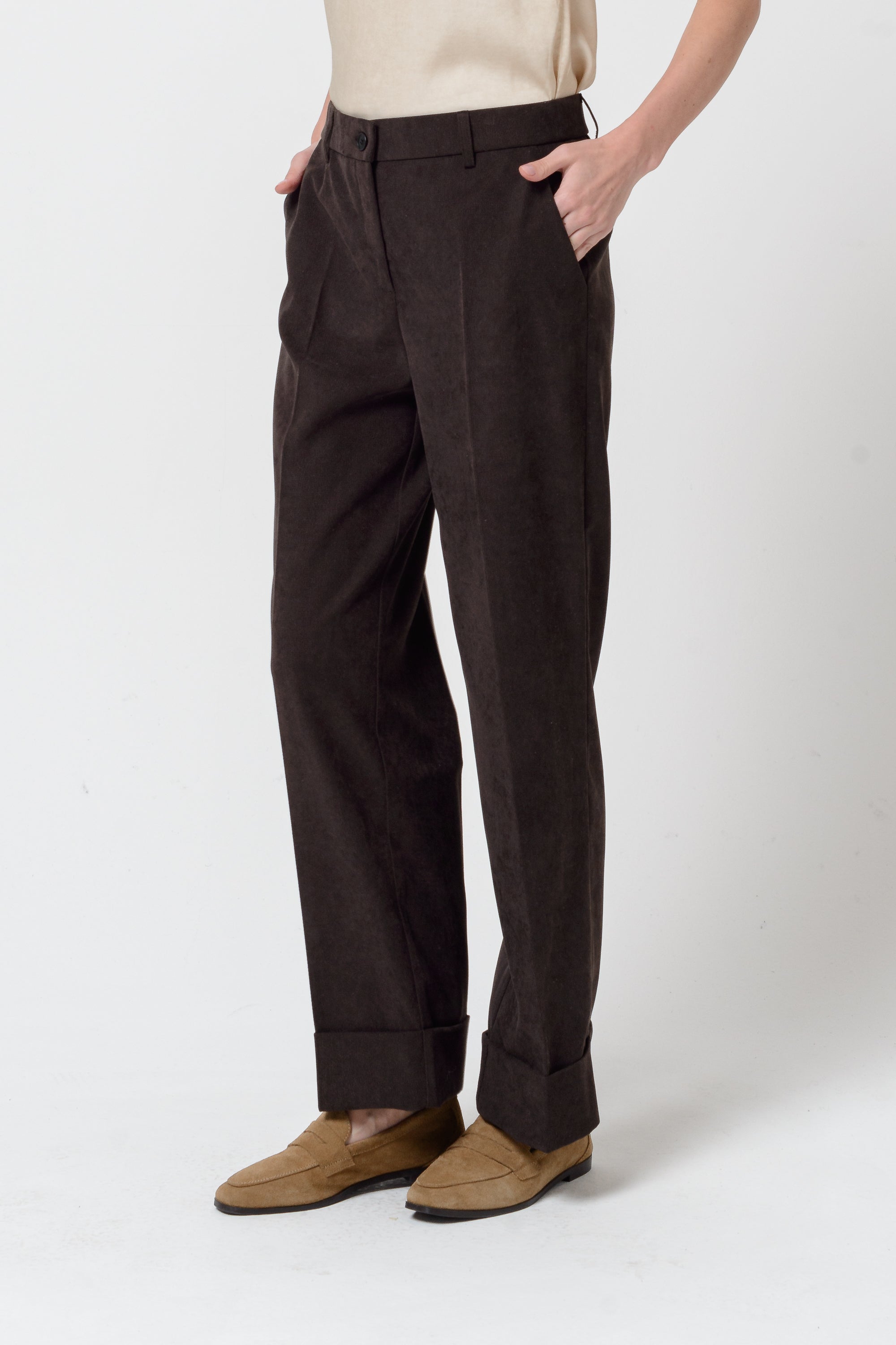 Tilda Velvet Pants - Arabica