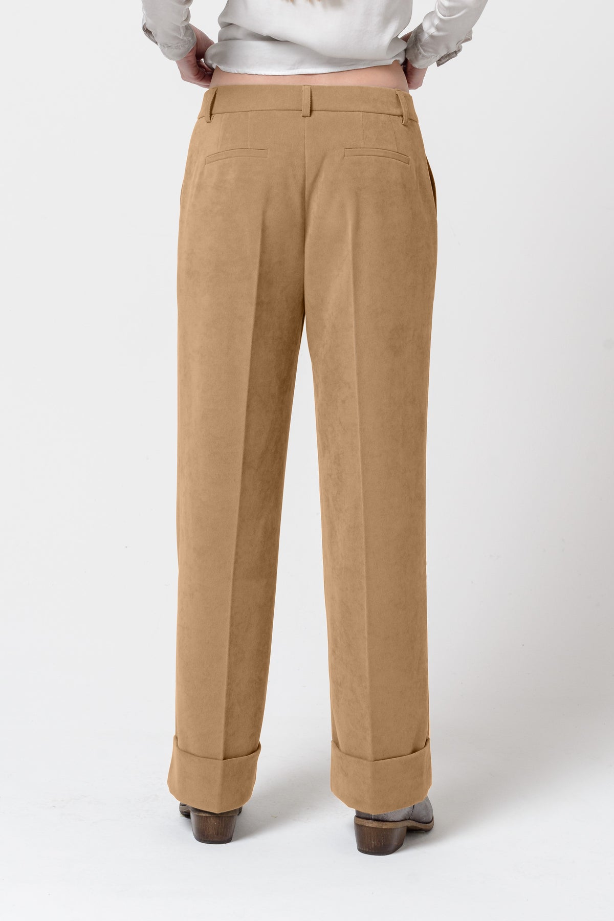 Tilda Velvet Pants - Cammello