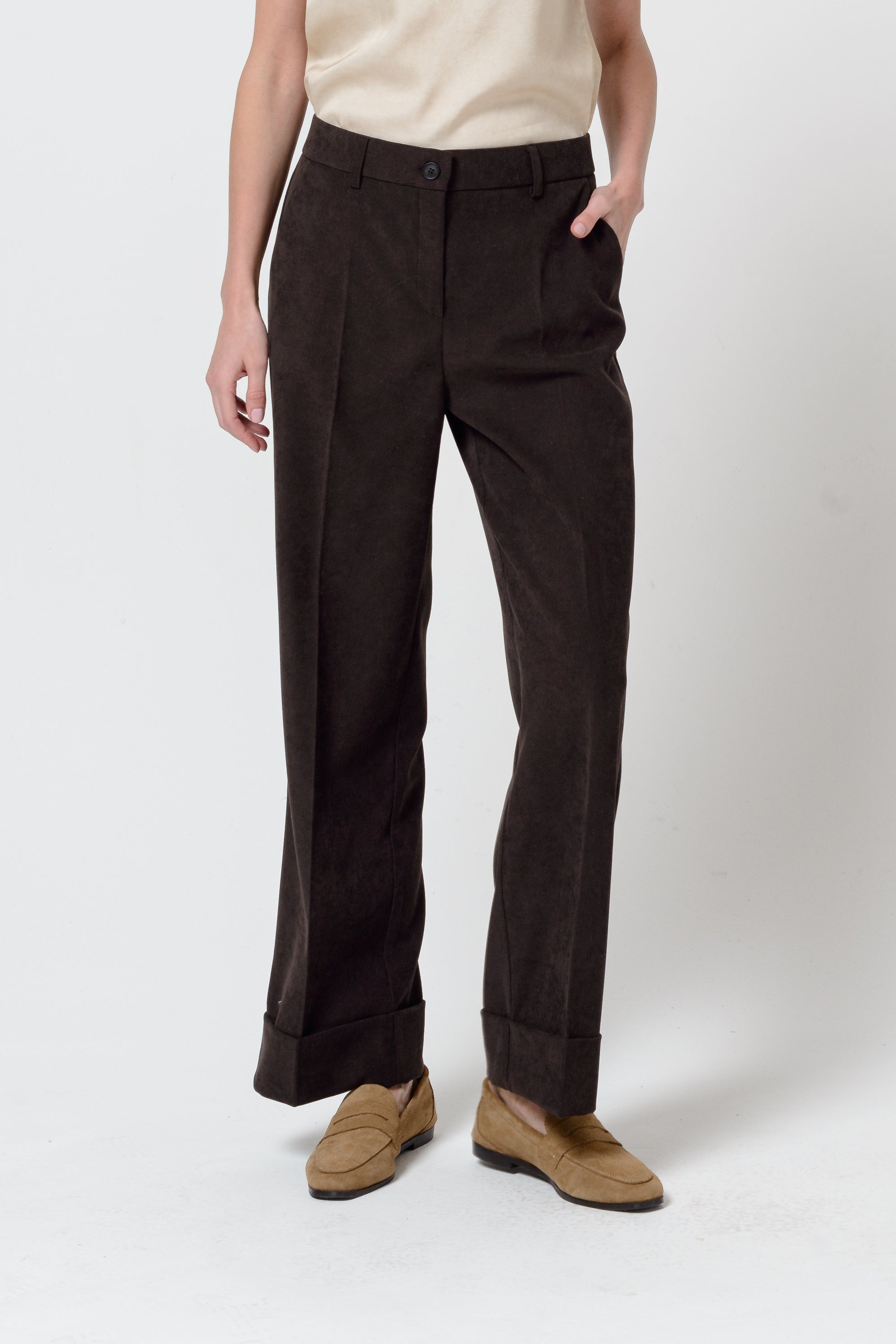 Tilda Velvet Pants - Arabica