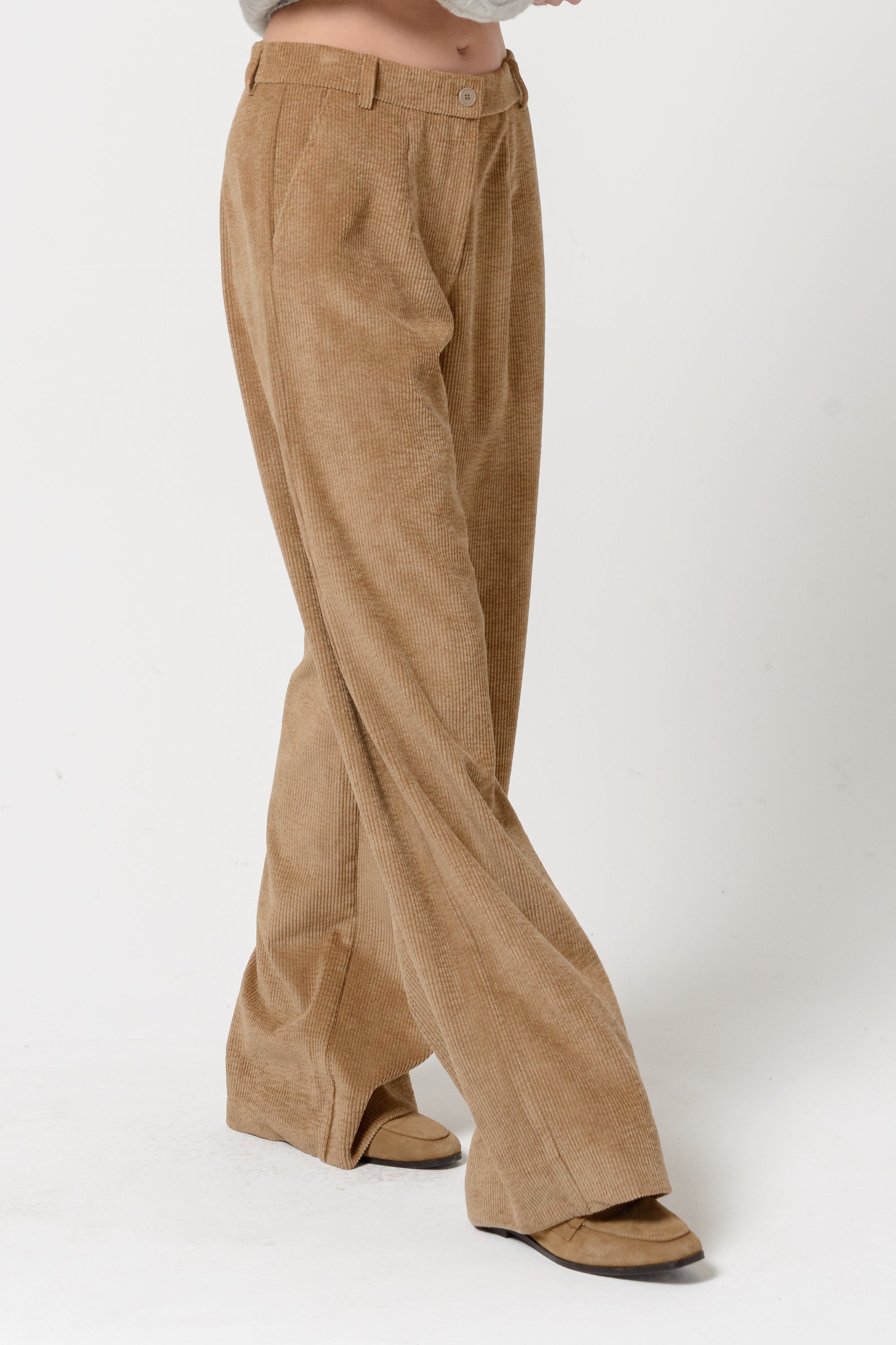 Gilda Corduroy Pants - Cammello