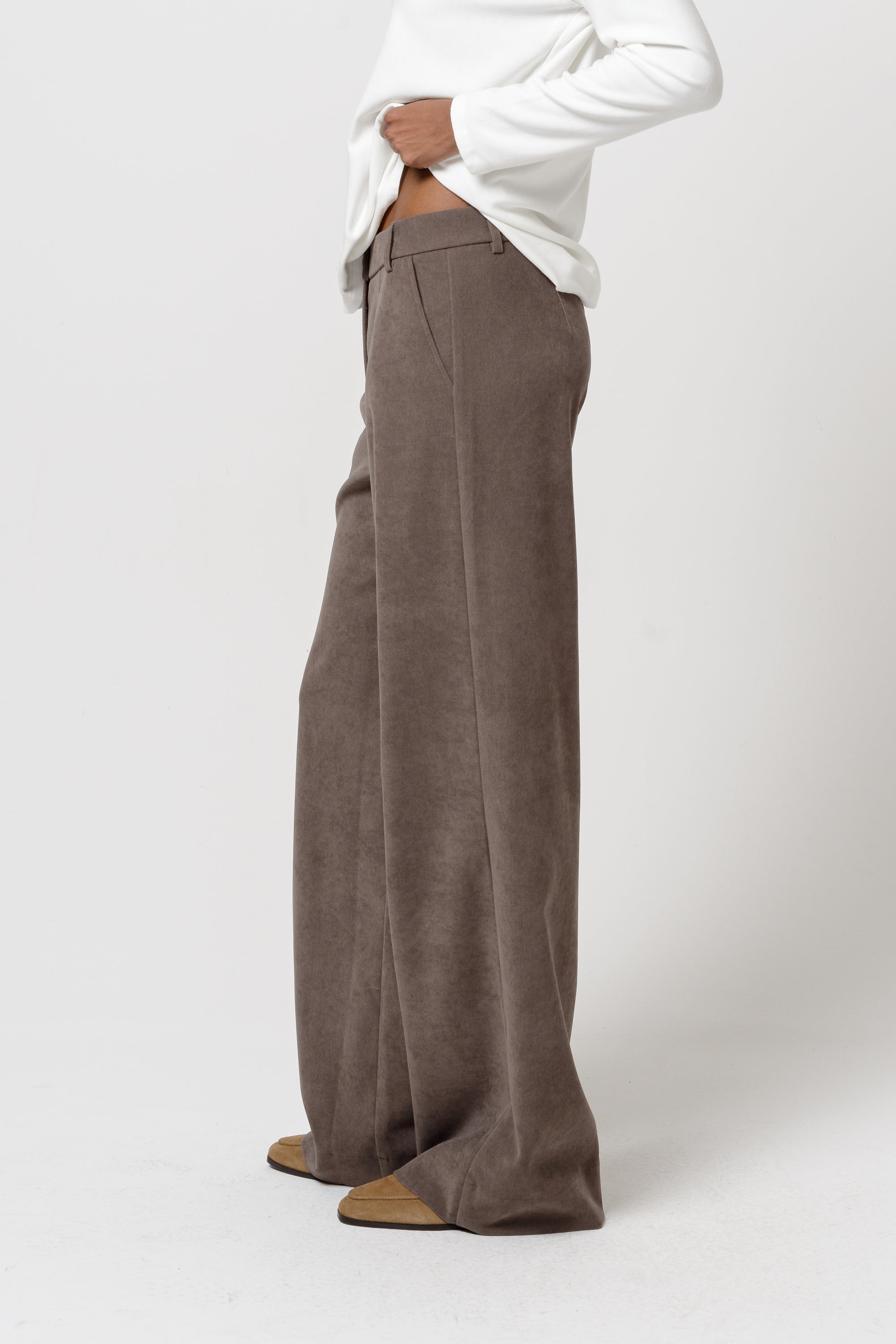 Gilda Velvet Pants - Castagna
