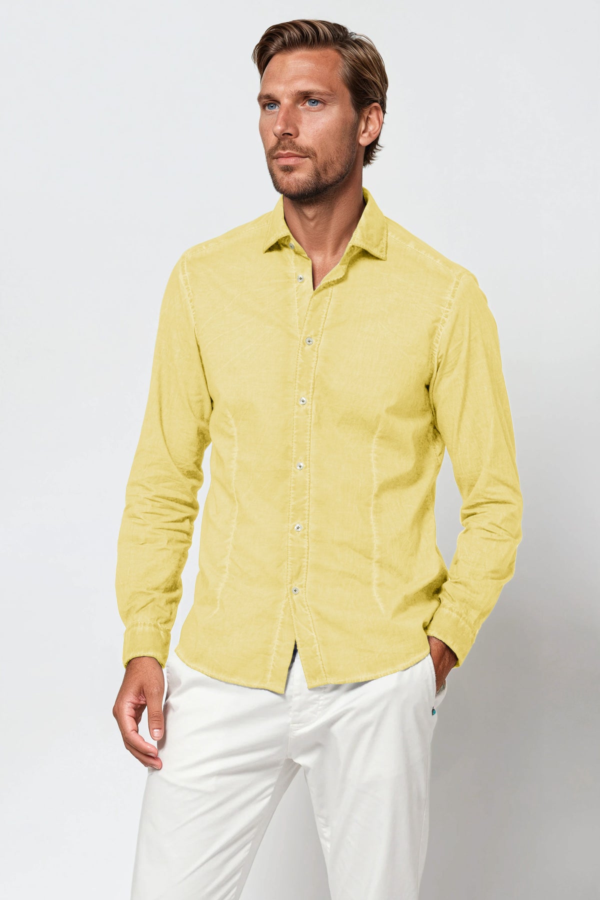 Steve Voile Shirt - Canary