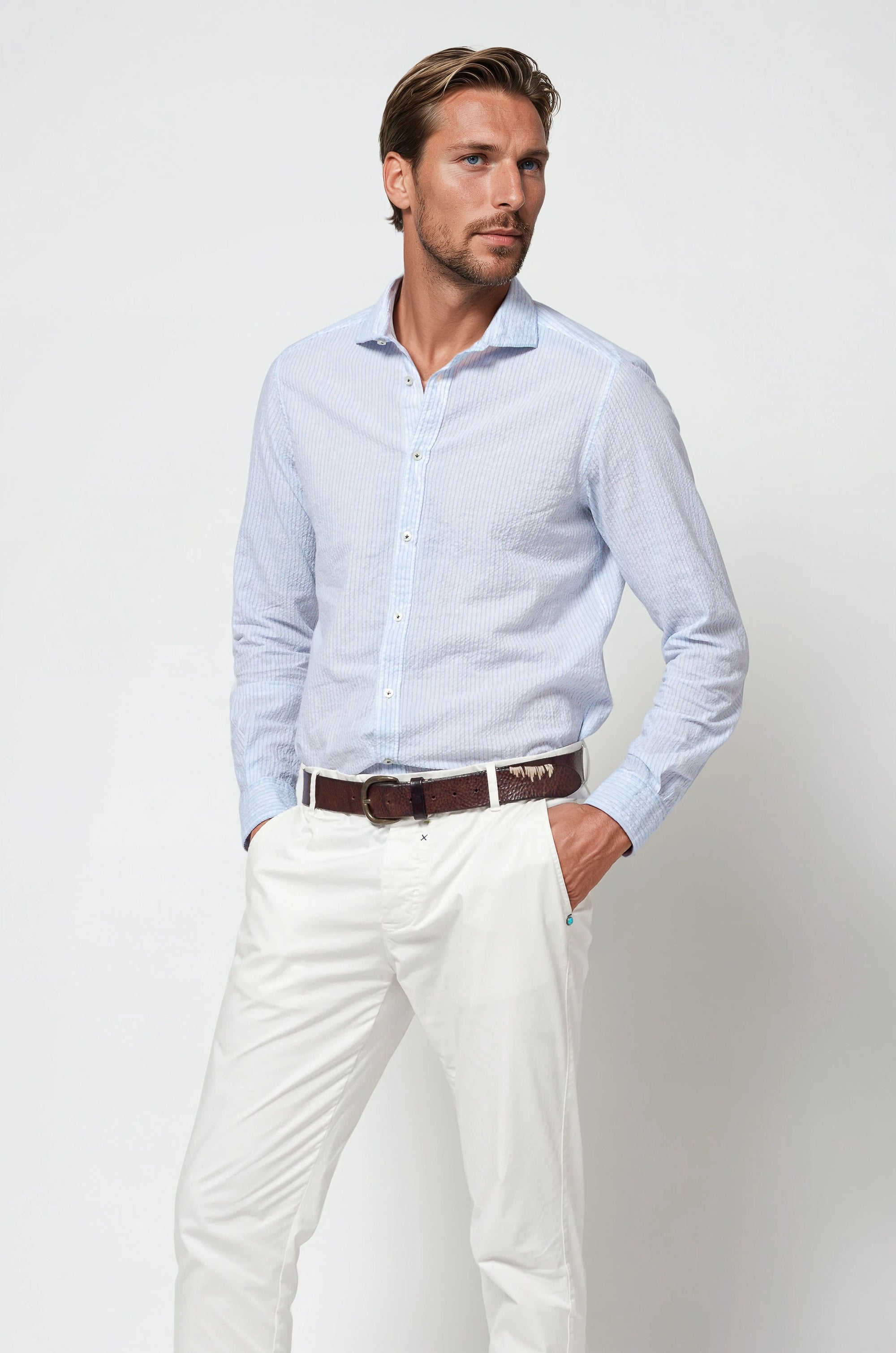 Harrison Cloque Shirt - Anice