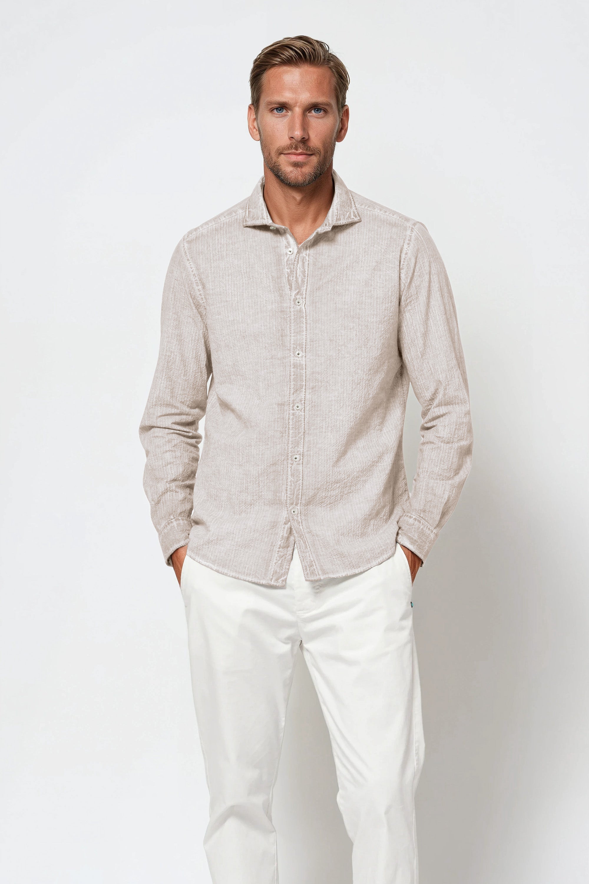 Harrison Cloque Shirt - Canapa