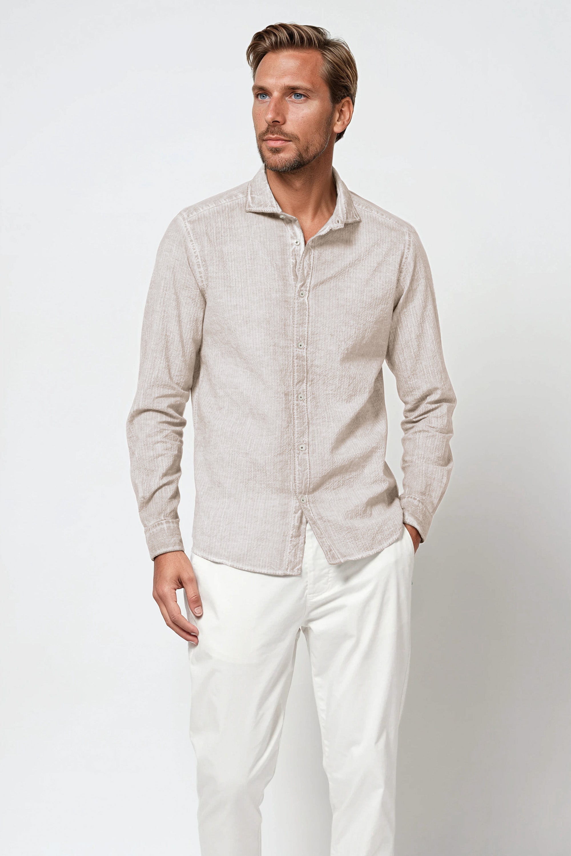 Harrison Cloque Shirt - Canapa