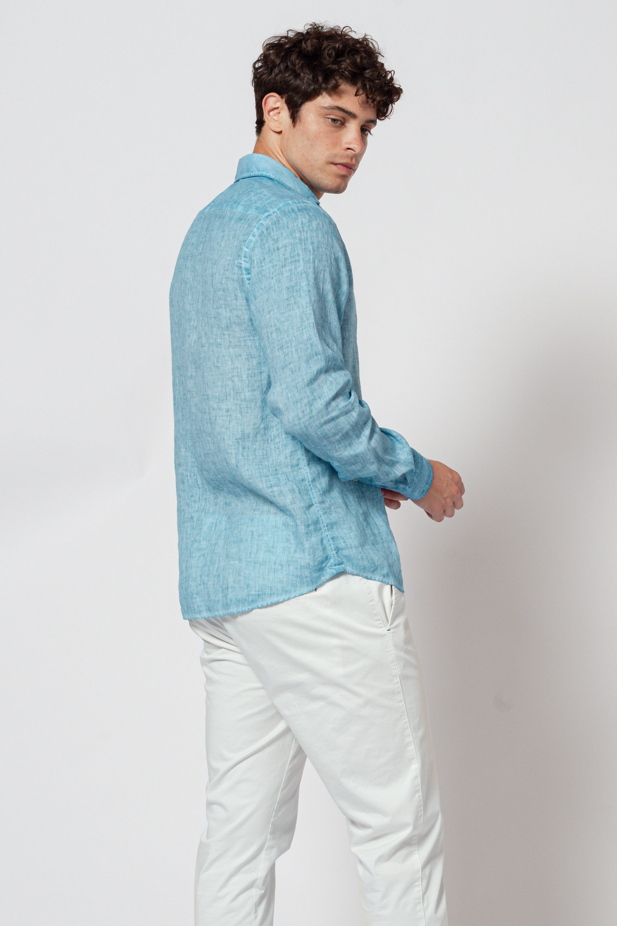 Robert Linen Shirt - Egeo