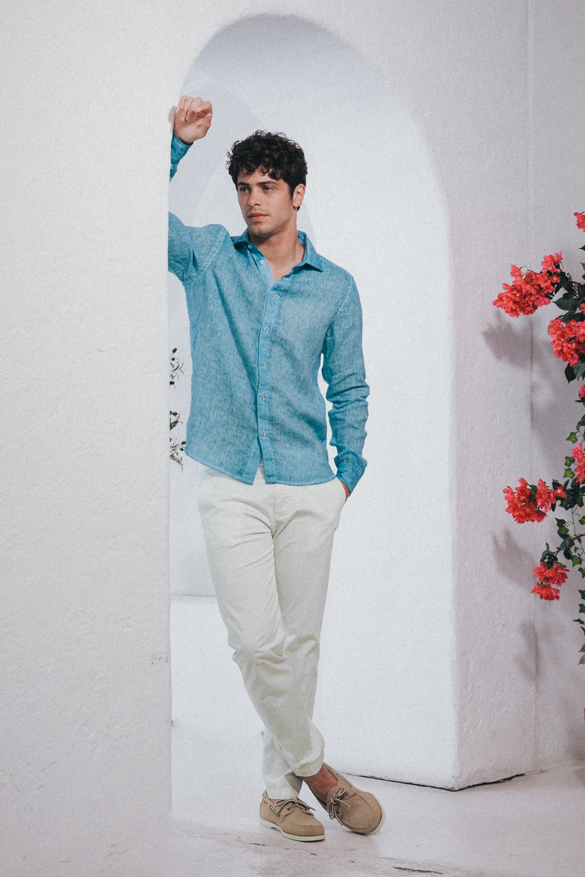 Robert Linen Shirt - Egeo