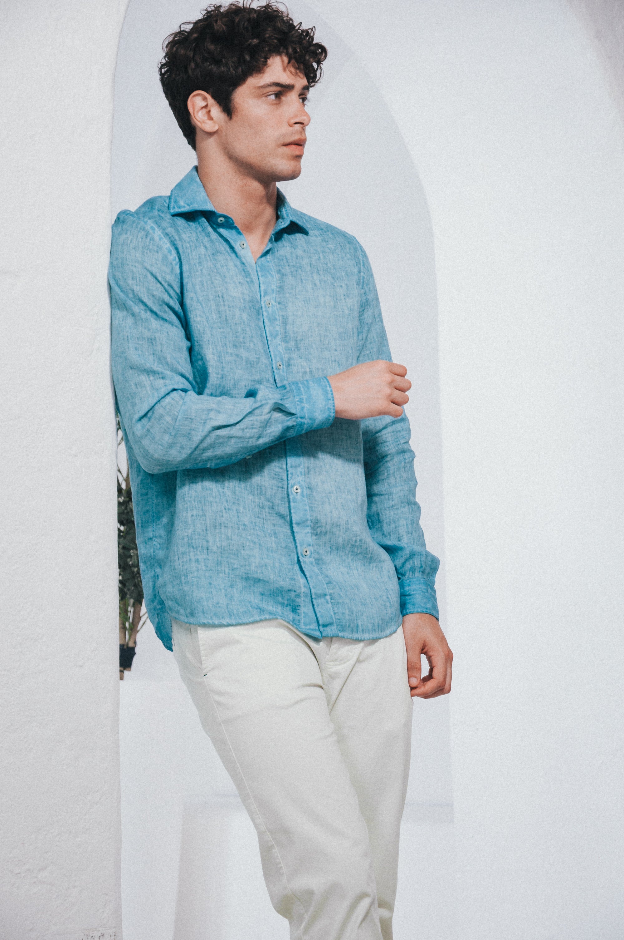 Robert Linen Shirt - Egeo
