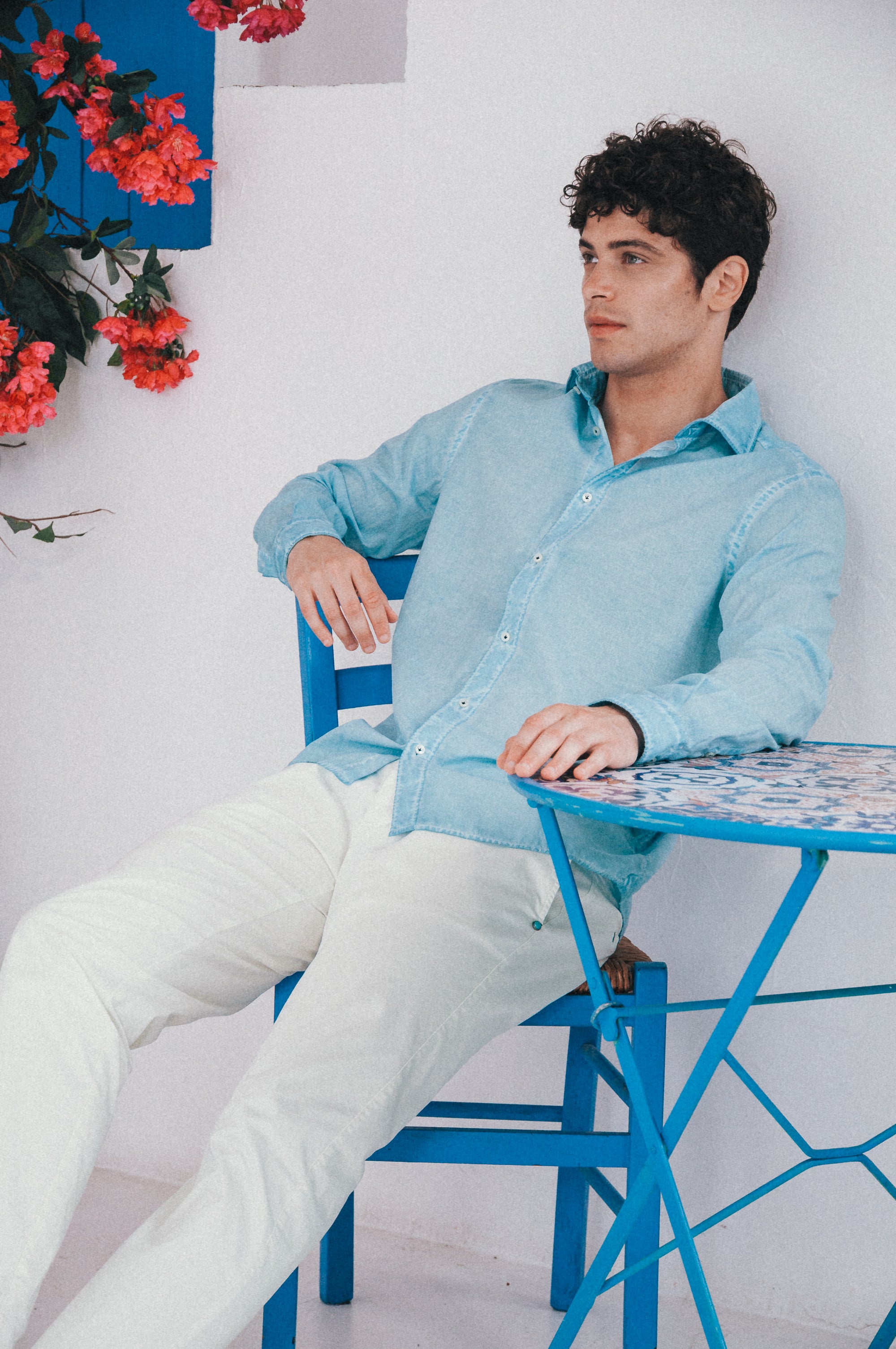 Robert Voile Shirt - Egeo