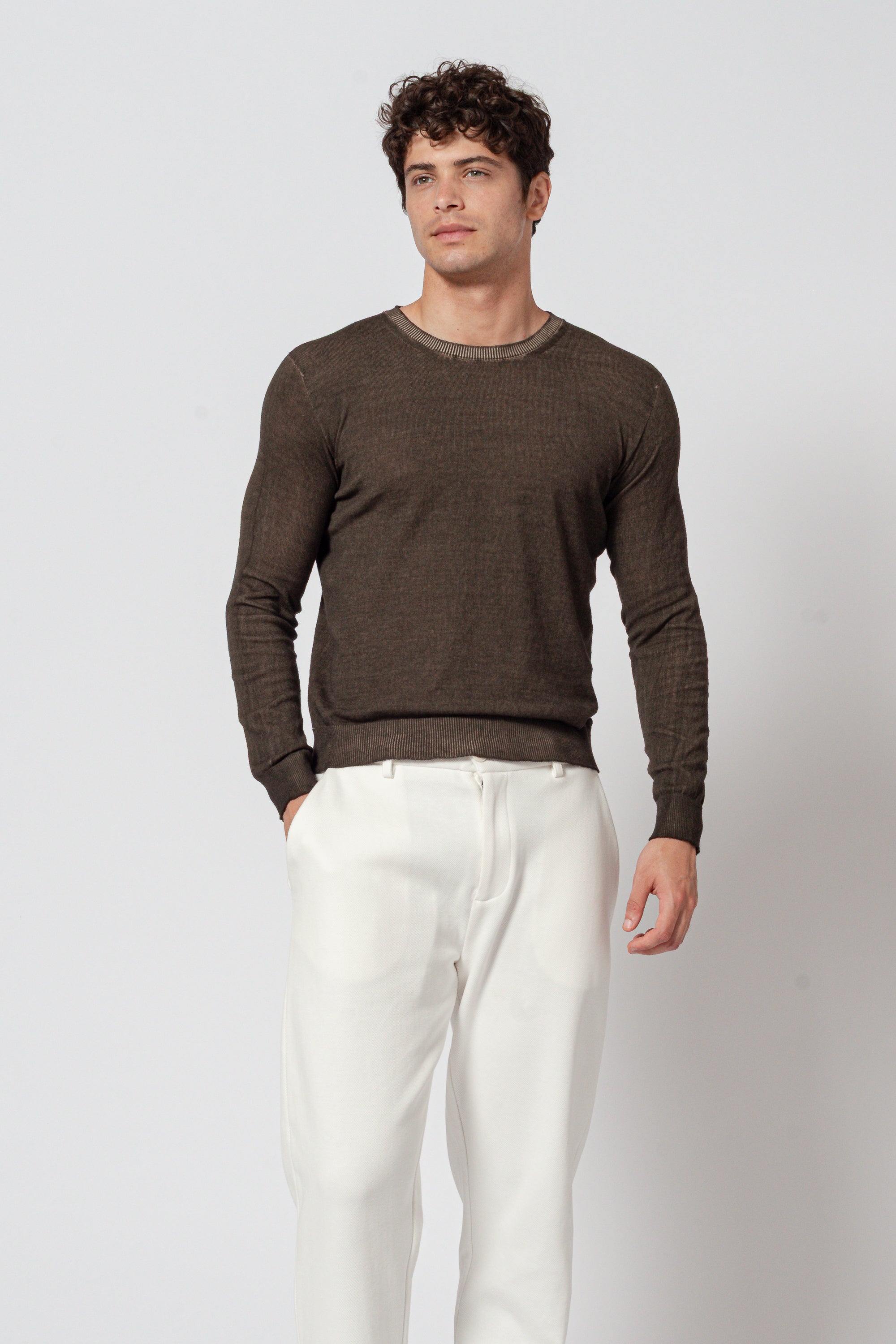 George Crew Knit - Cliff