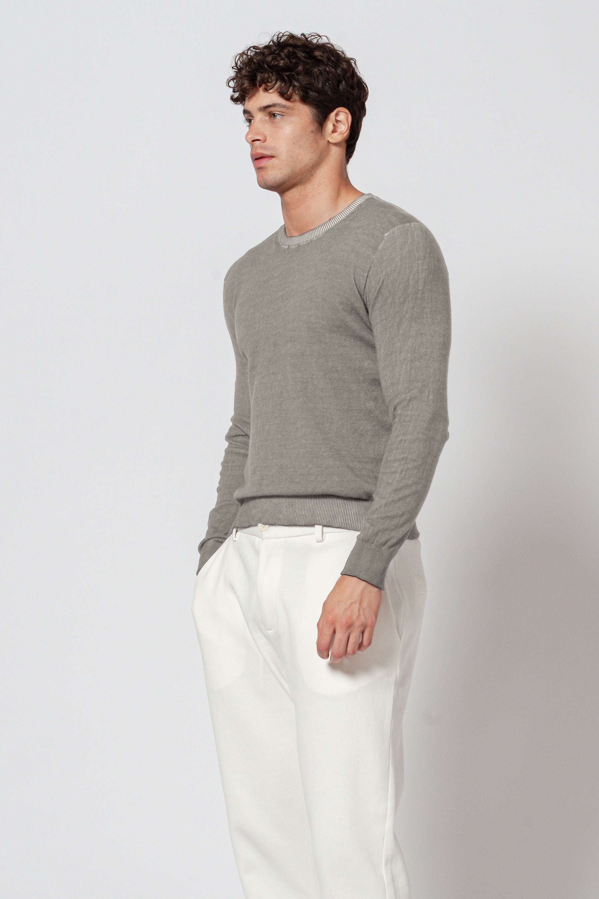 George Crew Knit - Grafite