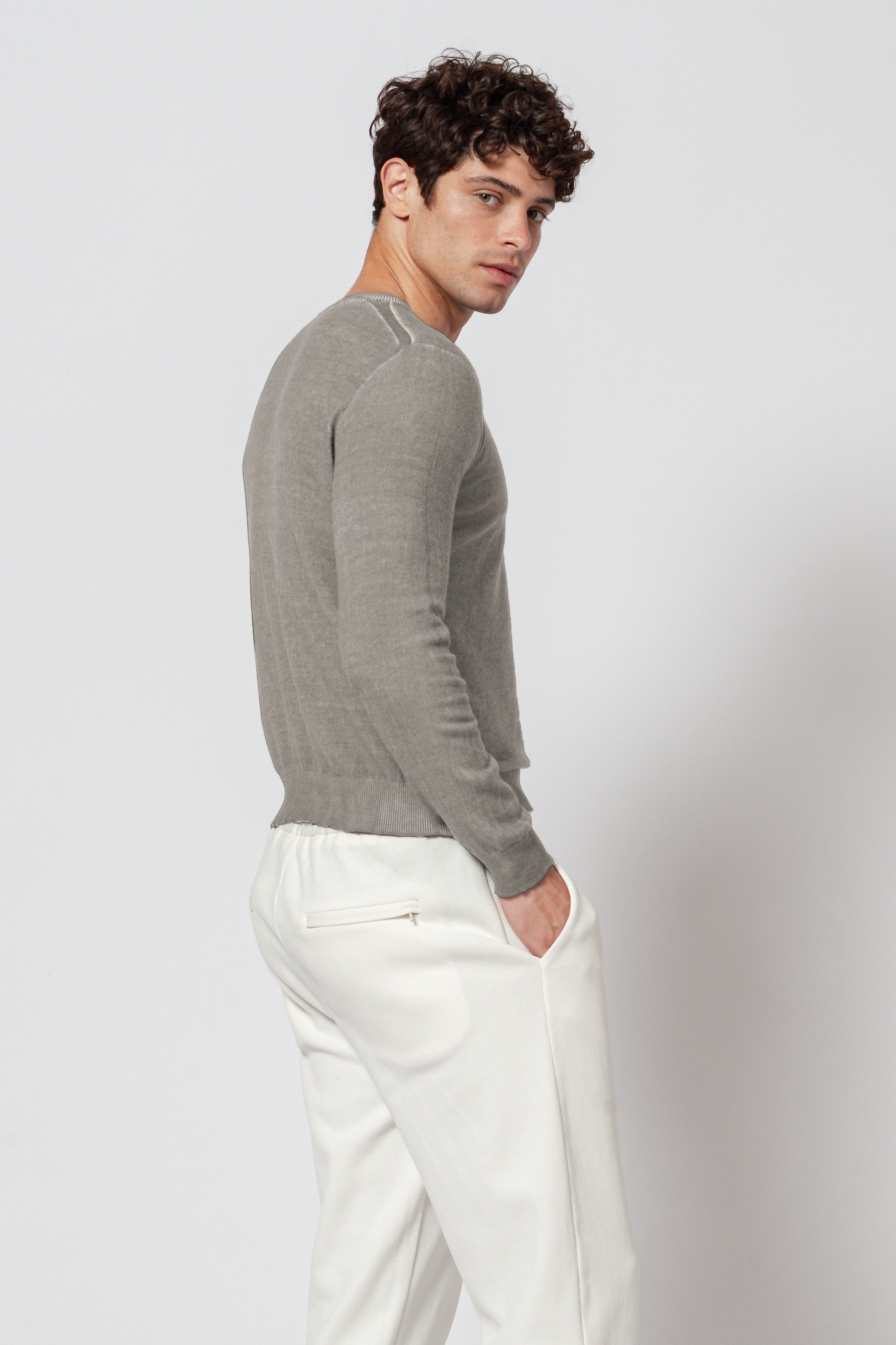 George Crew Knit - Grafite