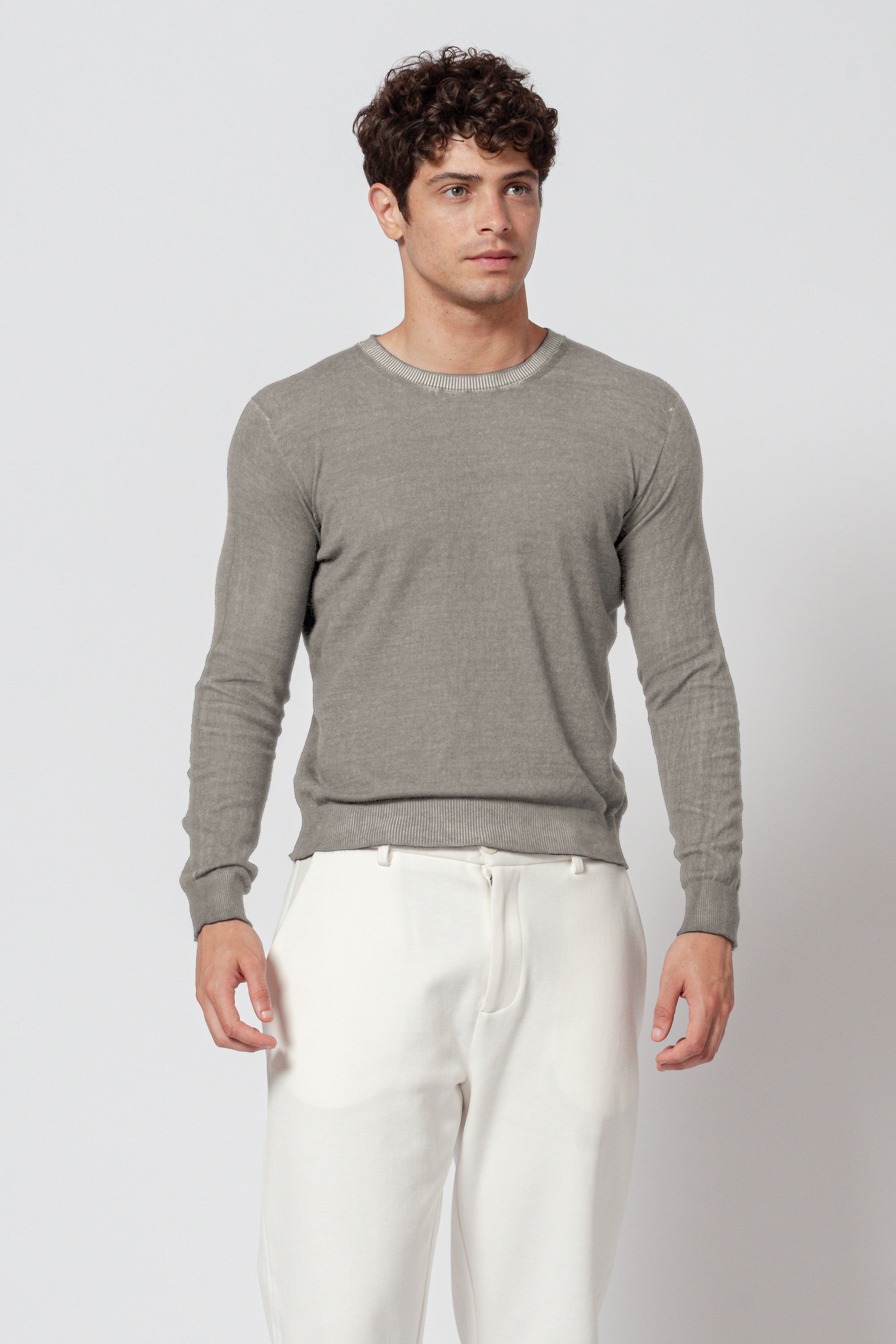 George Crew Knit - Grafite