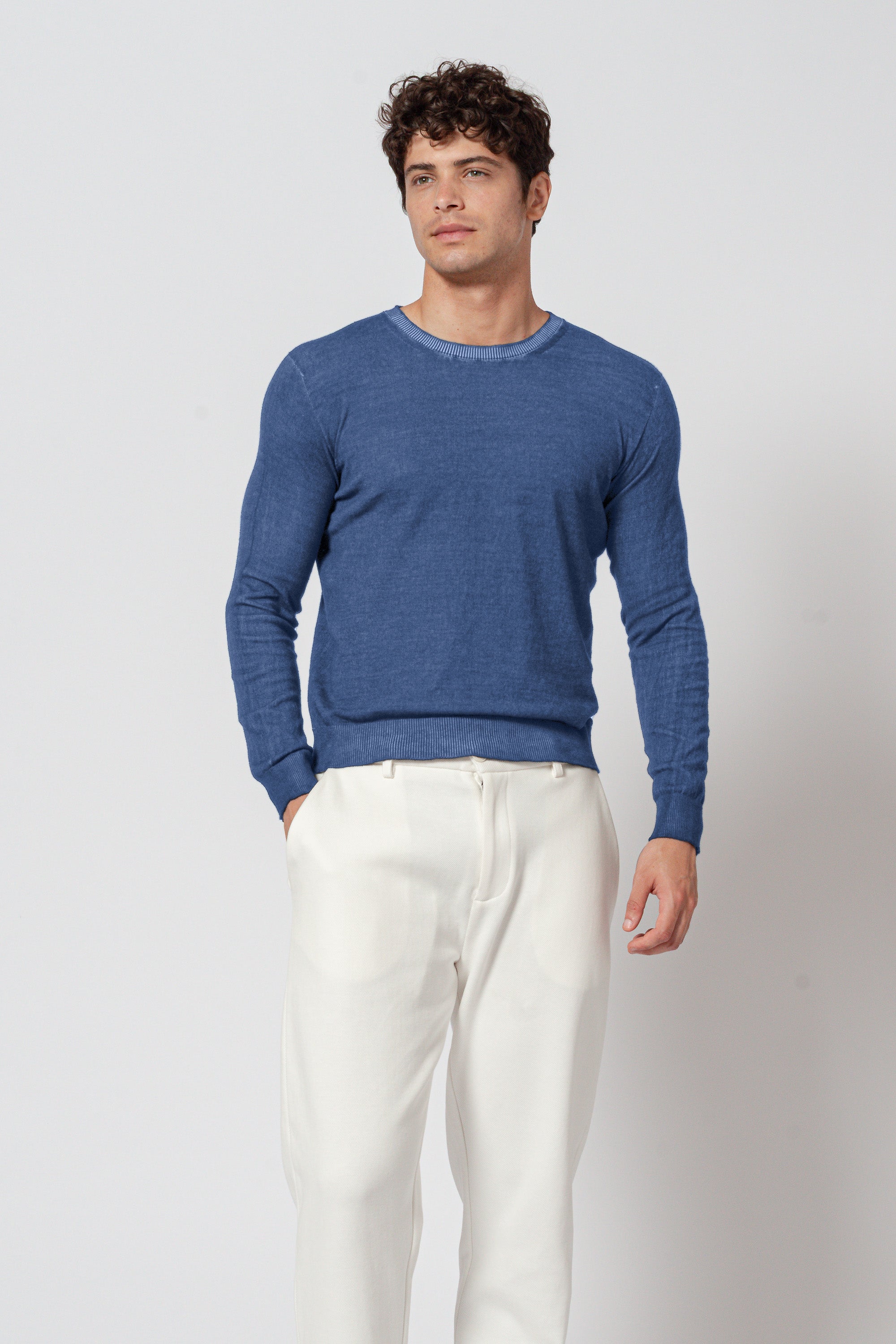 George Crew Knit - Nautico