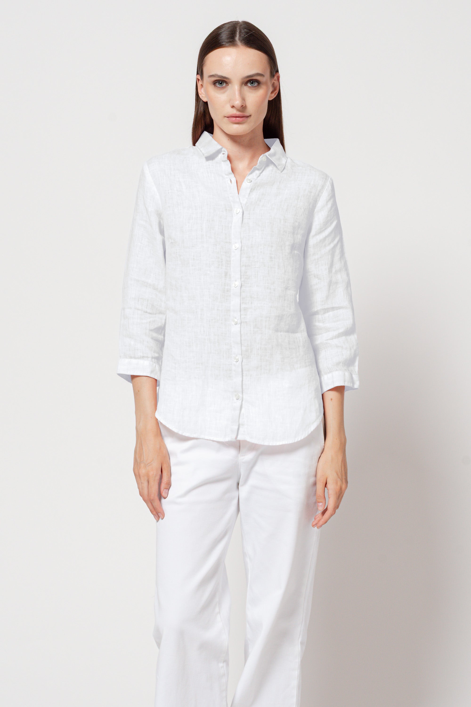Valeria Linen Shirt - White
