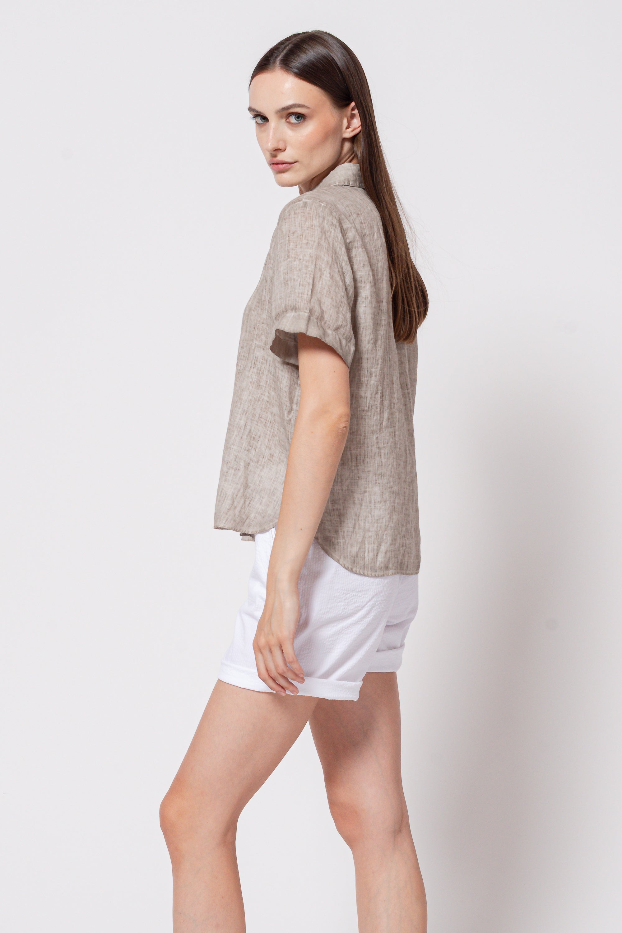 Sanna Linen Shirt - Grafite