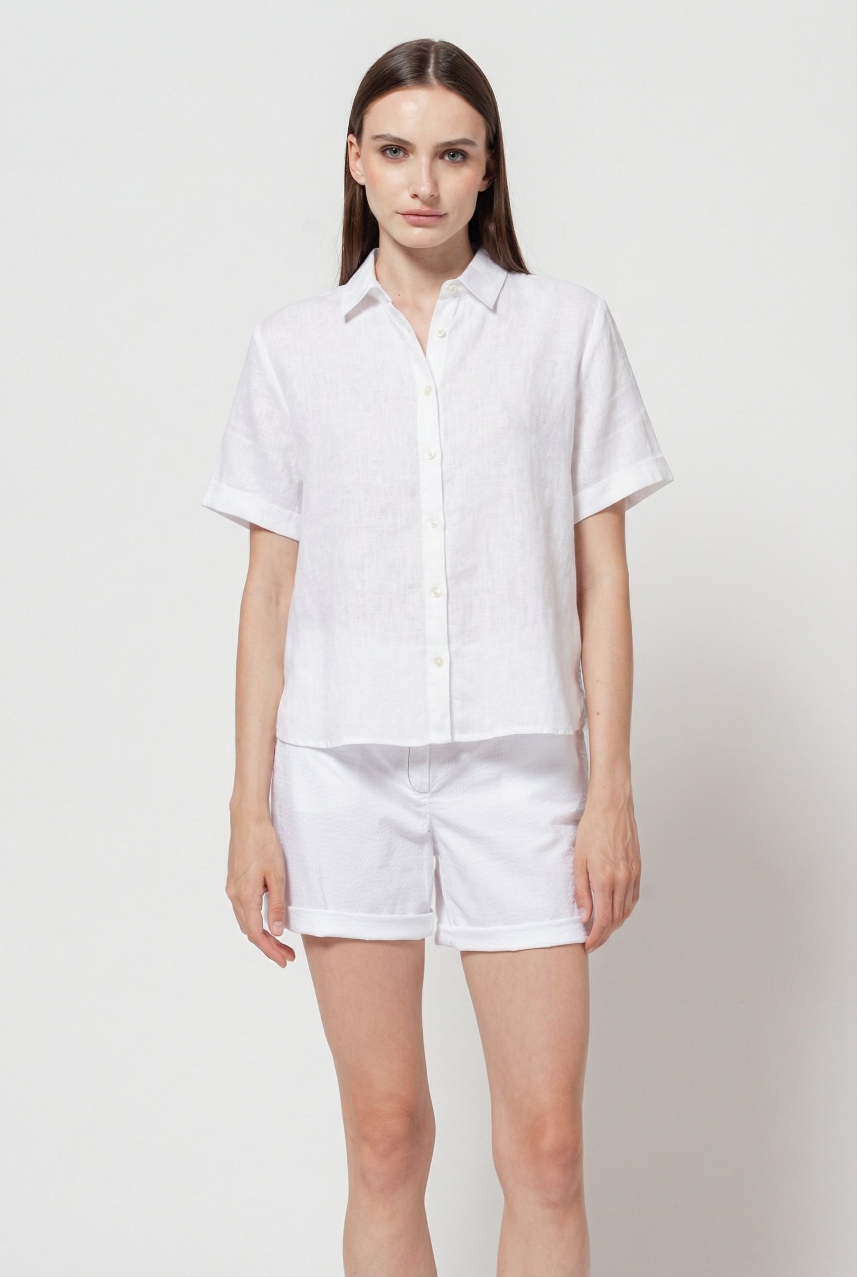 Sanna Linen Shirt - White